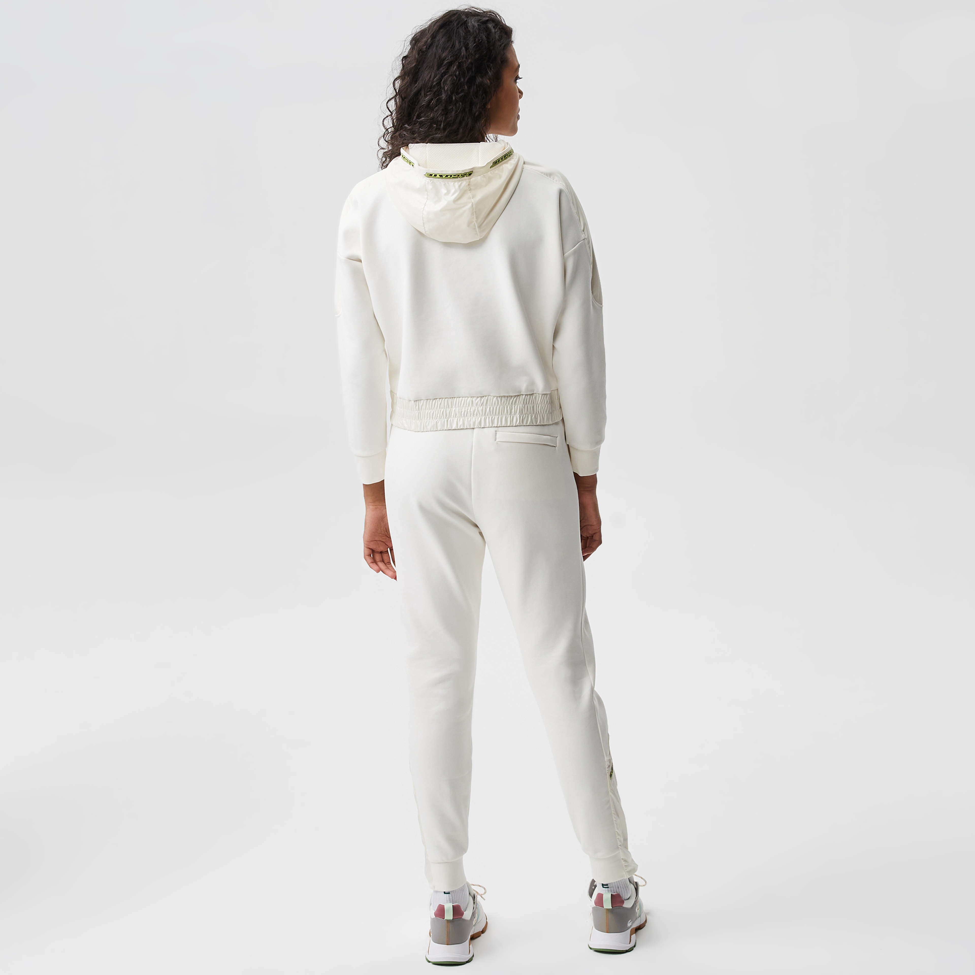 Kadın Regular Fit Baskılı Beyaz Eşofman Altı