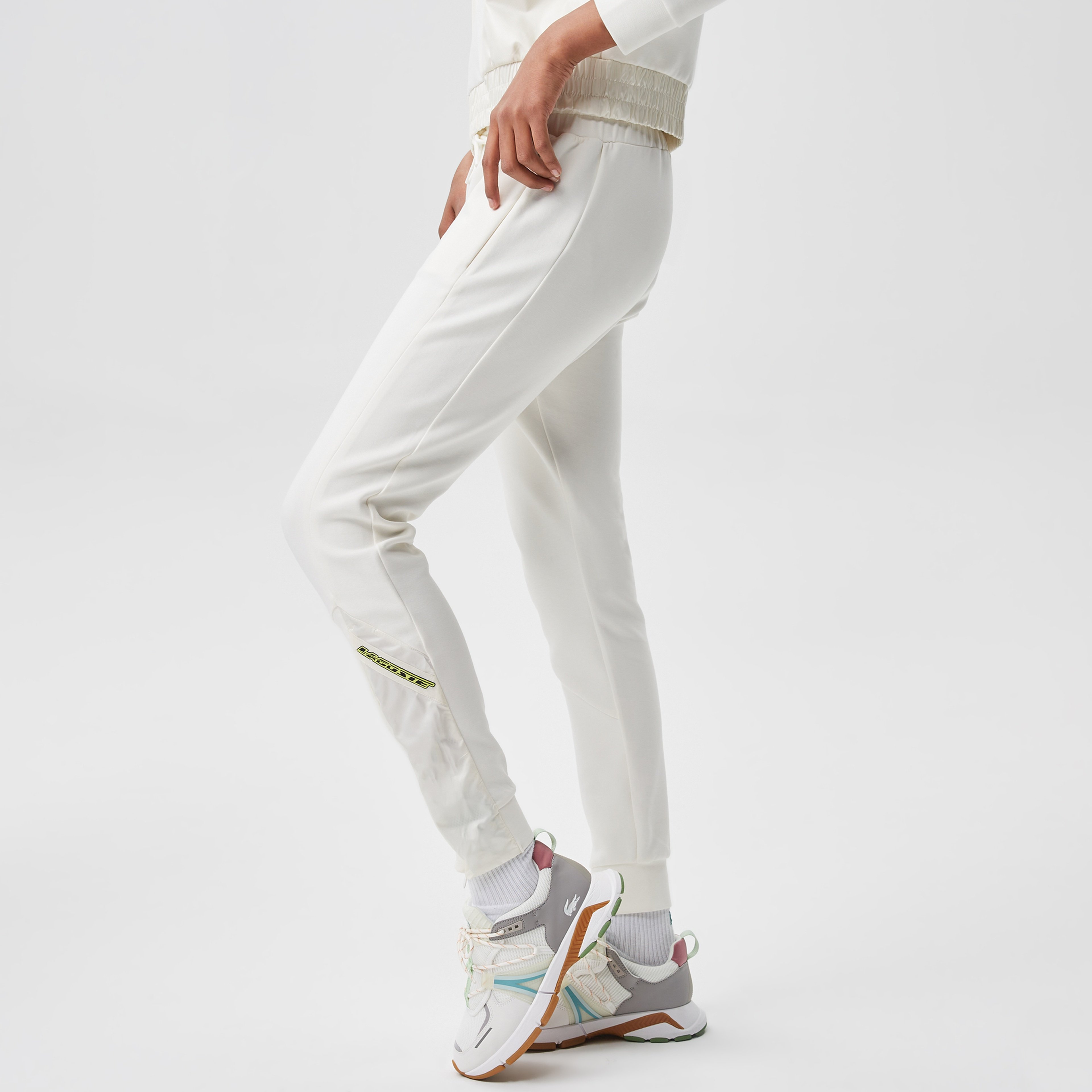 Kadın Regular Fit Baskılı Beyaz Eşofman Altı