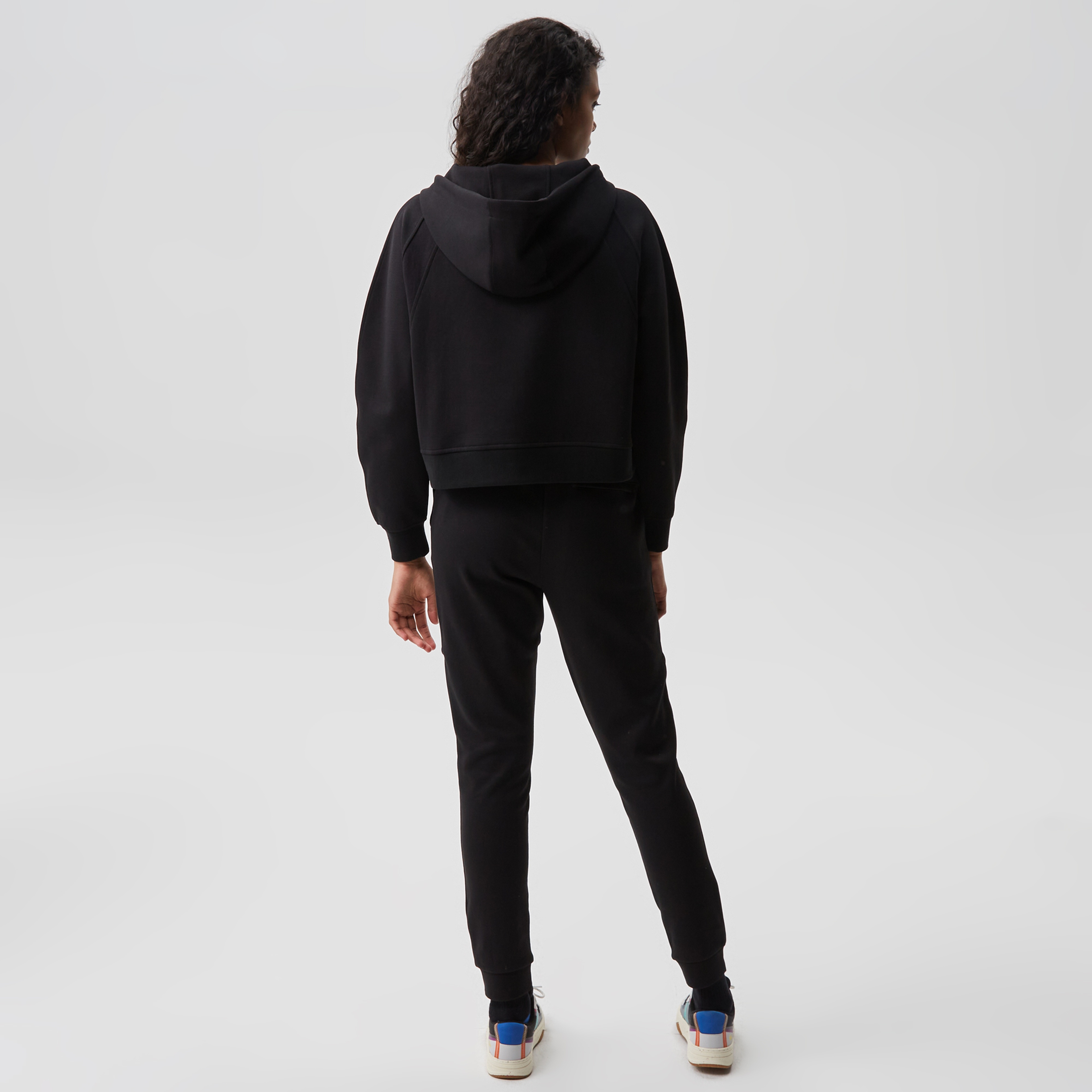 Kadın Slim Fit Siyah Eşofman Altı