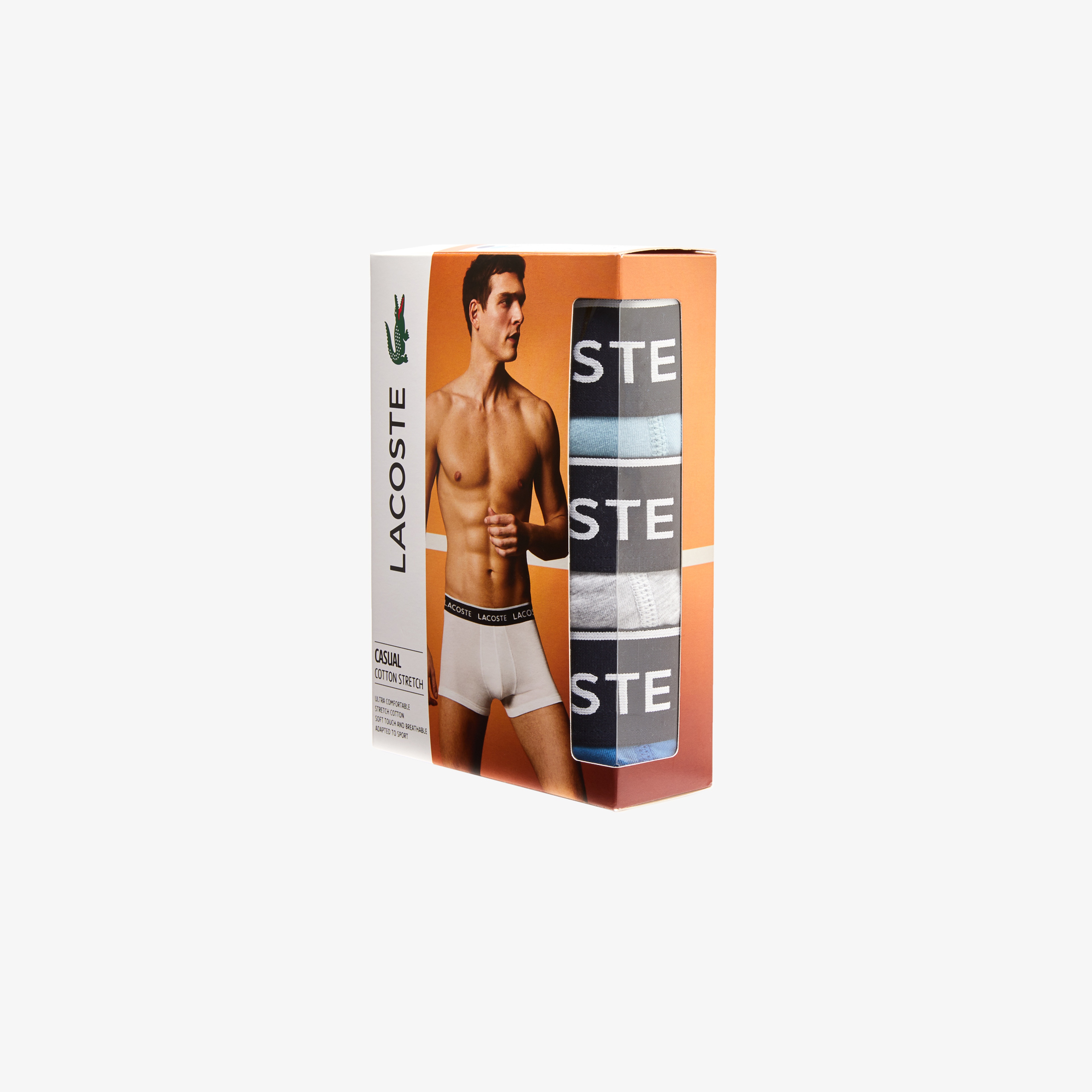 Active Erkek 3'lü Gri Boxer