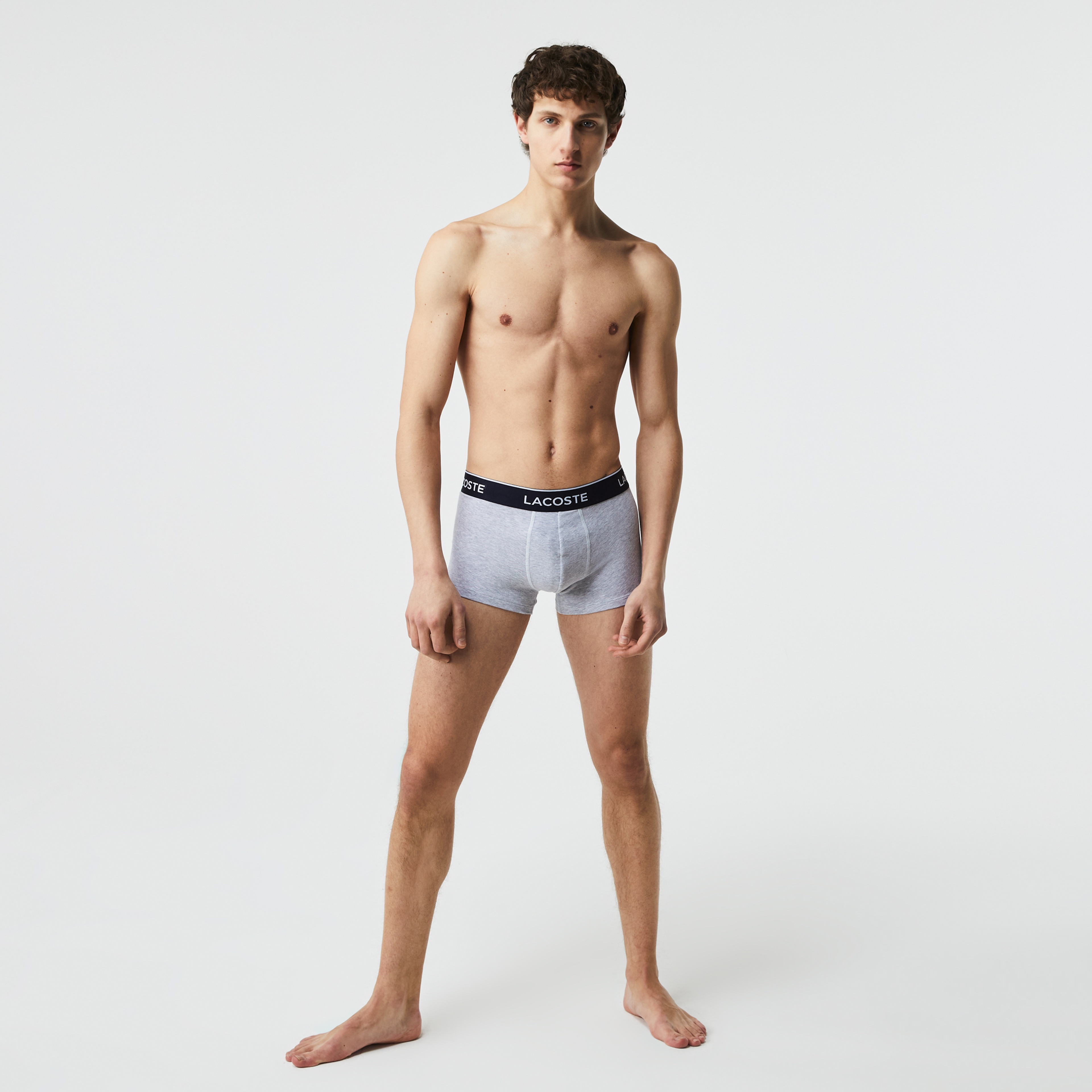 Active Erkek 3'lü Gri Boxer