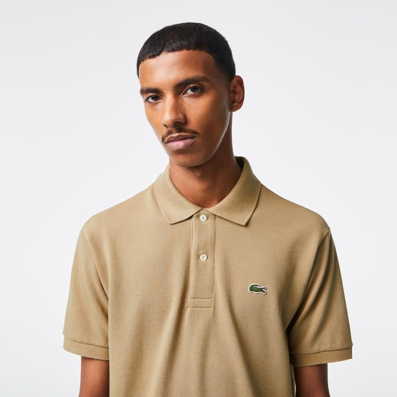 L.12.12 Erkek Classic Fit Bej Polo