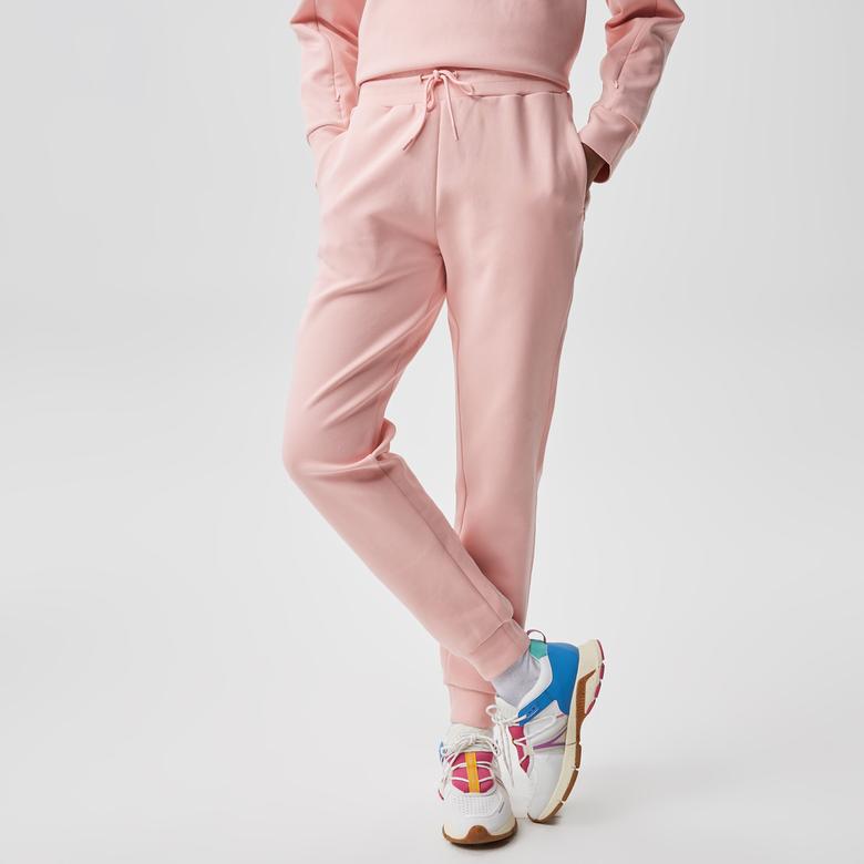 Kadın Slim Fit Baskılı Pembe Eşofman Altı