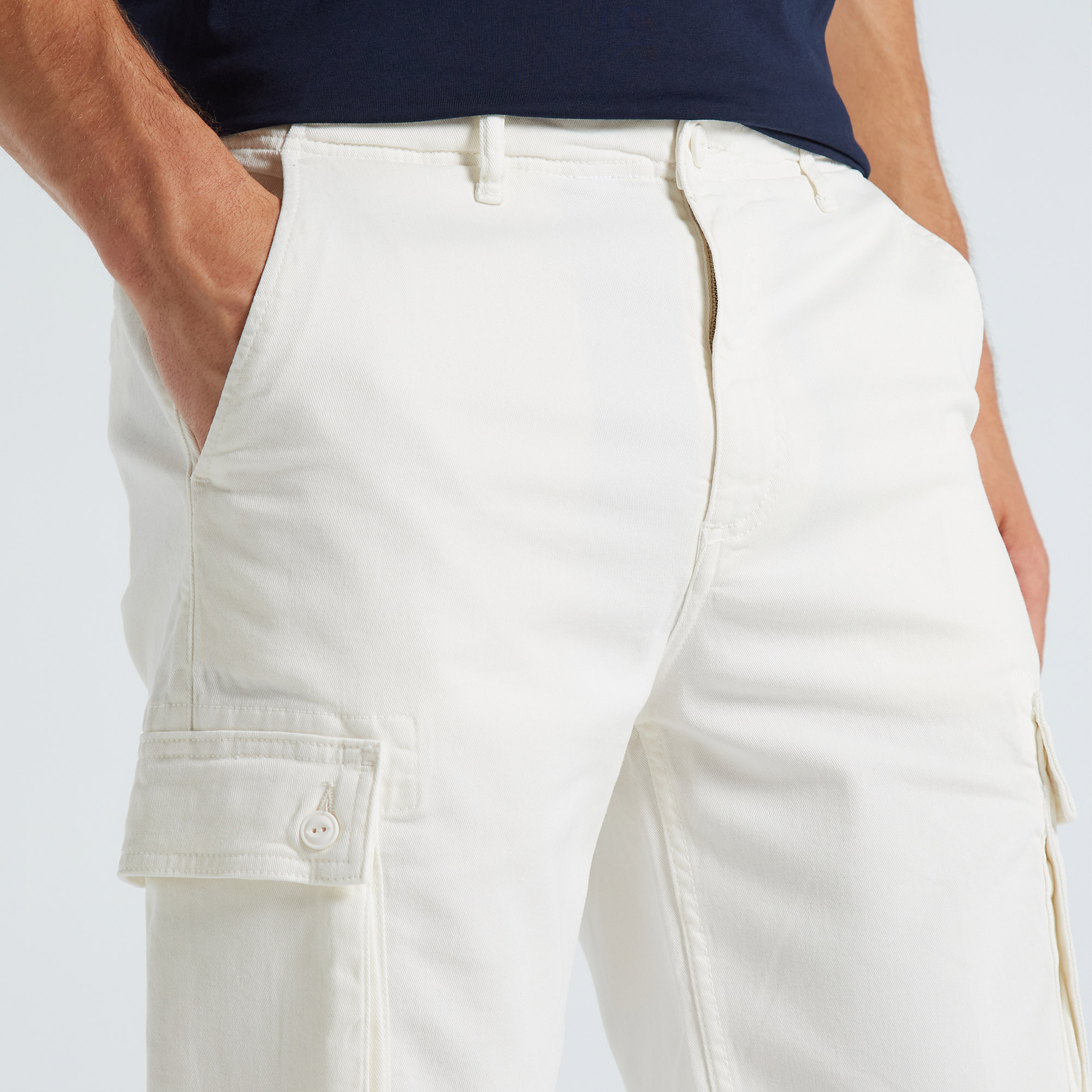 Nautica Erkek Beyaz Bermuda Şort