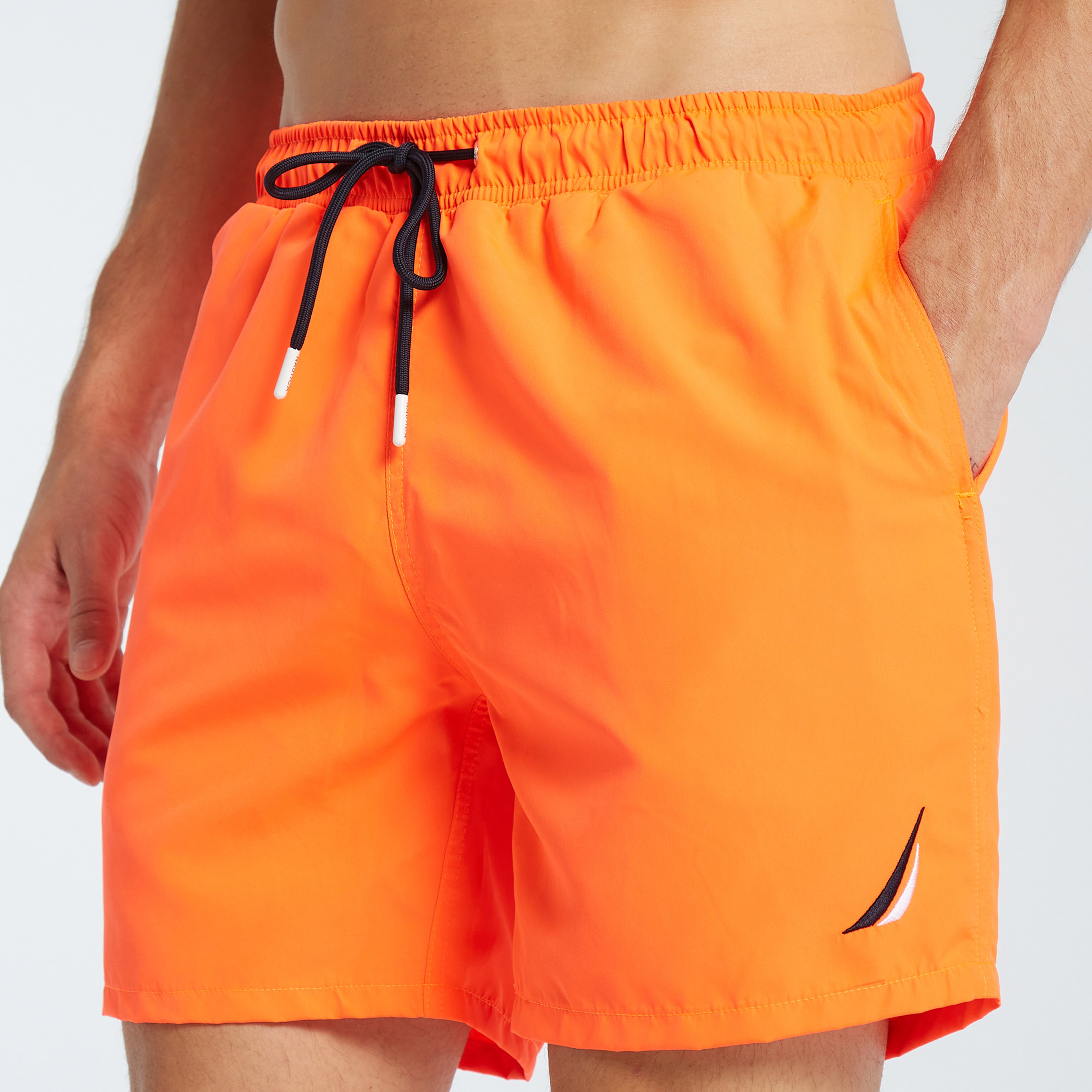 Nautica Erkek Turuncu Standart Fit Deniz Şortu