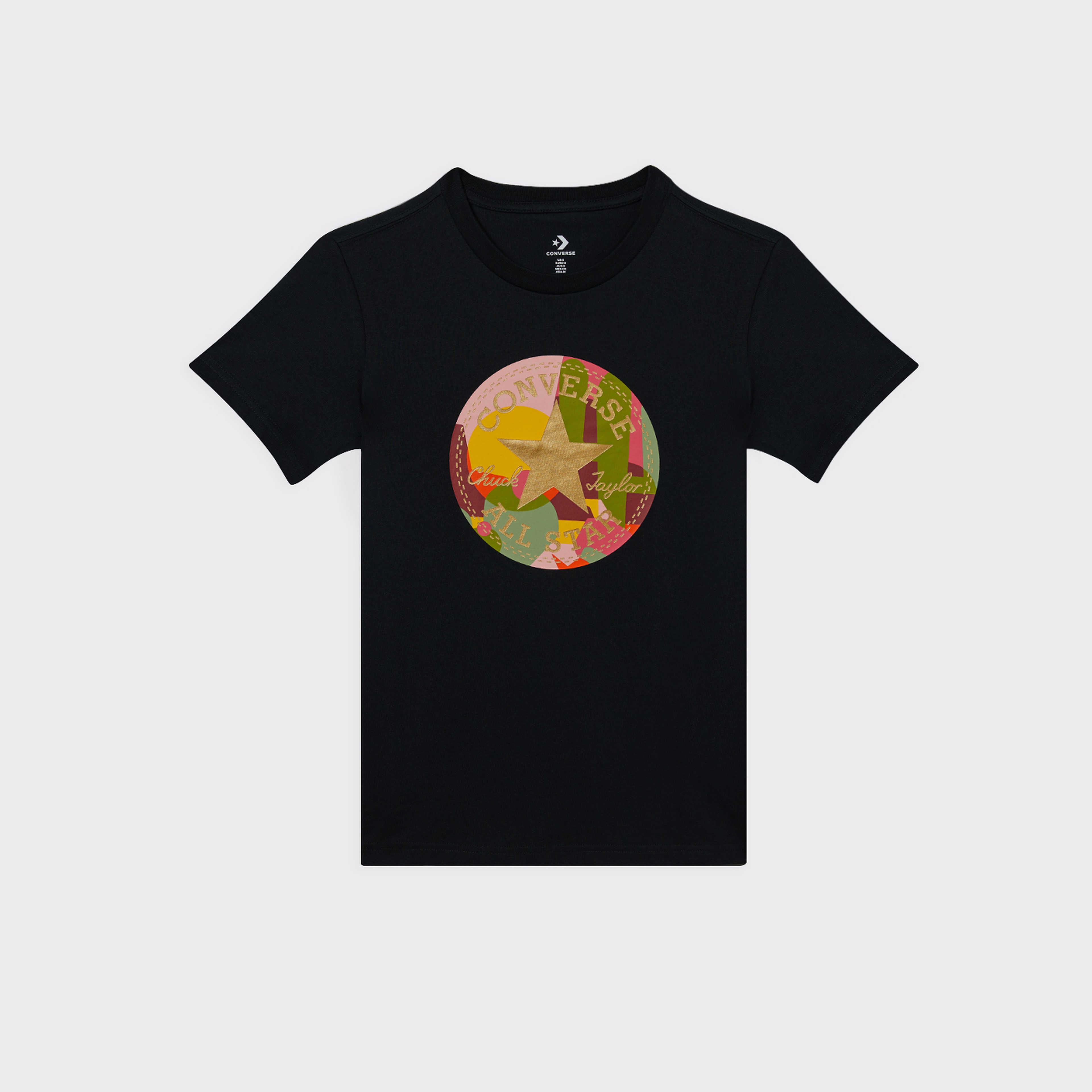 Converse Metallic Desert Rave Kadın Siyah T-Shirt