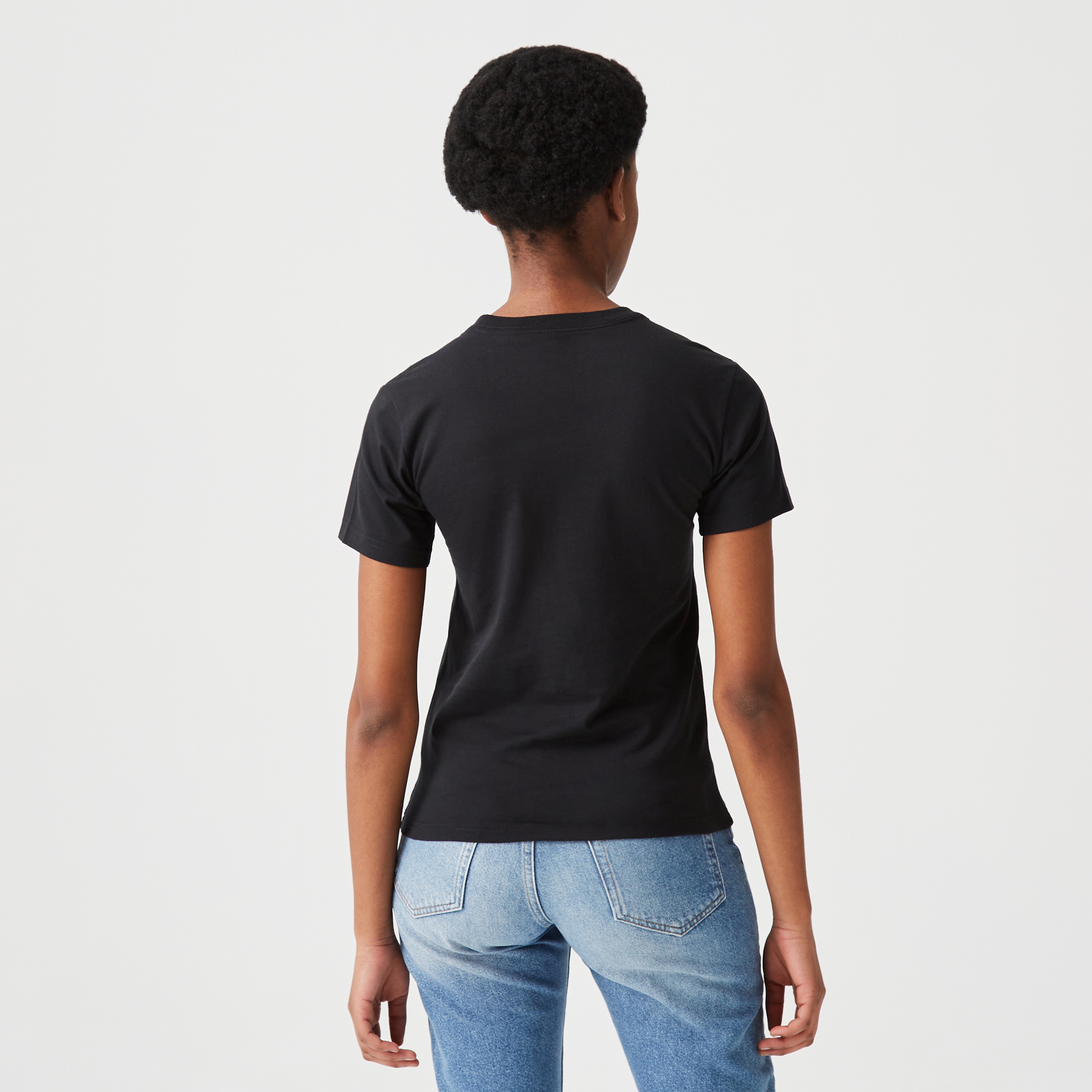 Converse Metallic Desert Rave Kadın Siyah T-Shirt