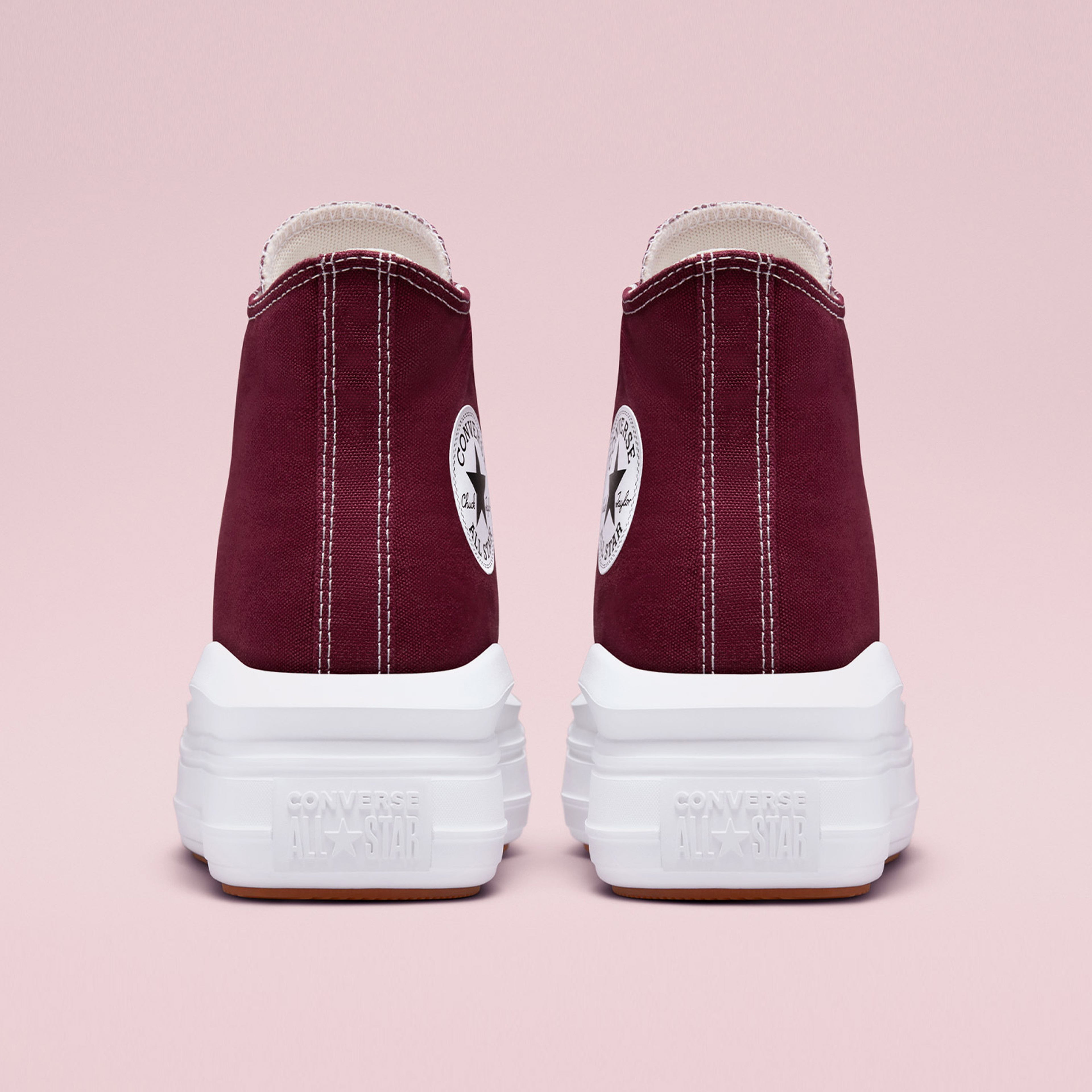 Converse Chuck Taylor All Star Move Canvas Platform Kadın Bordo Sneaker