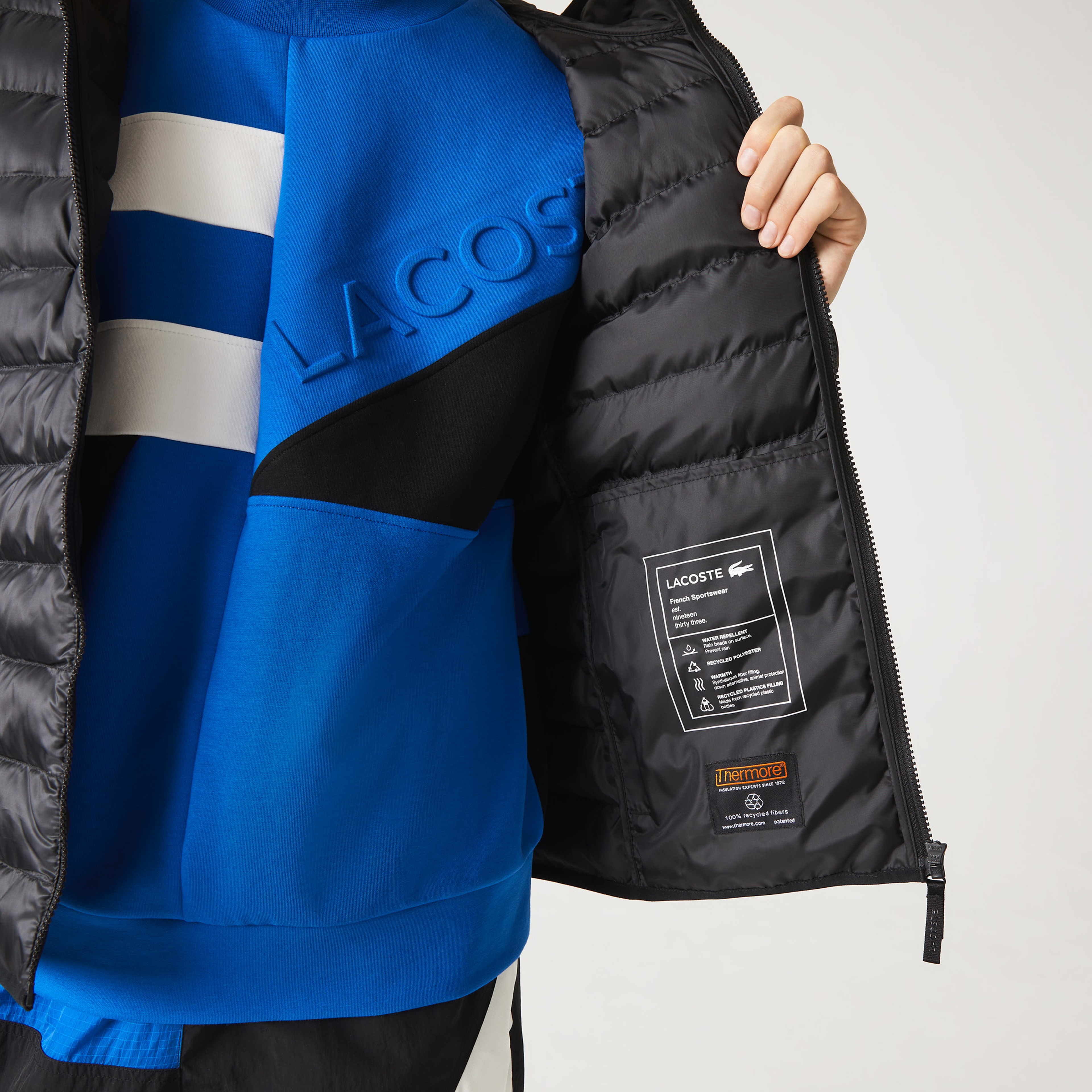 Erkek Kapüşonlu Kapitone Siyah Mont