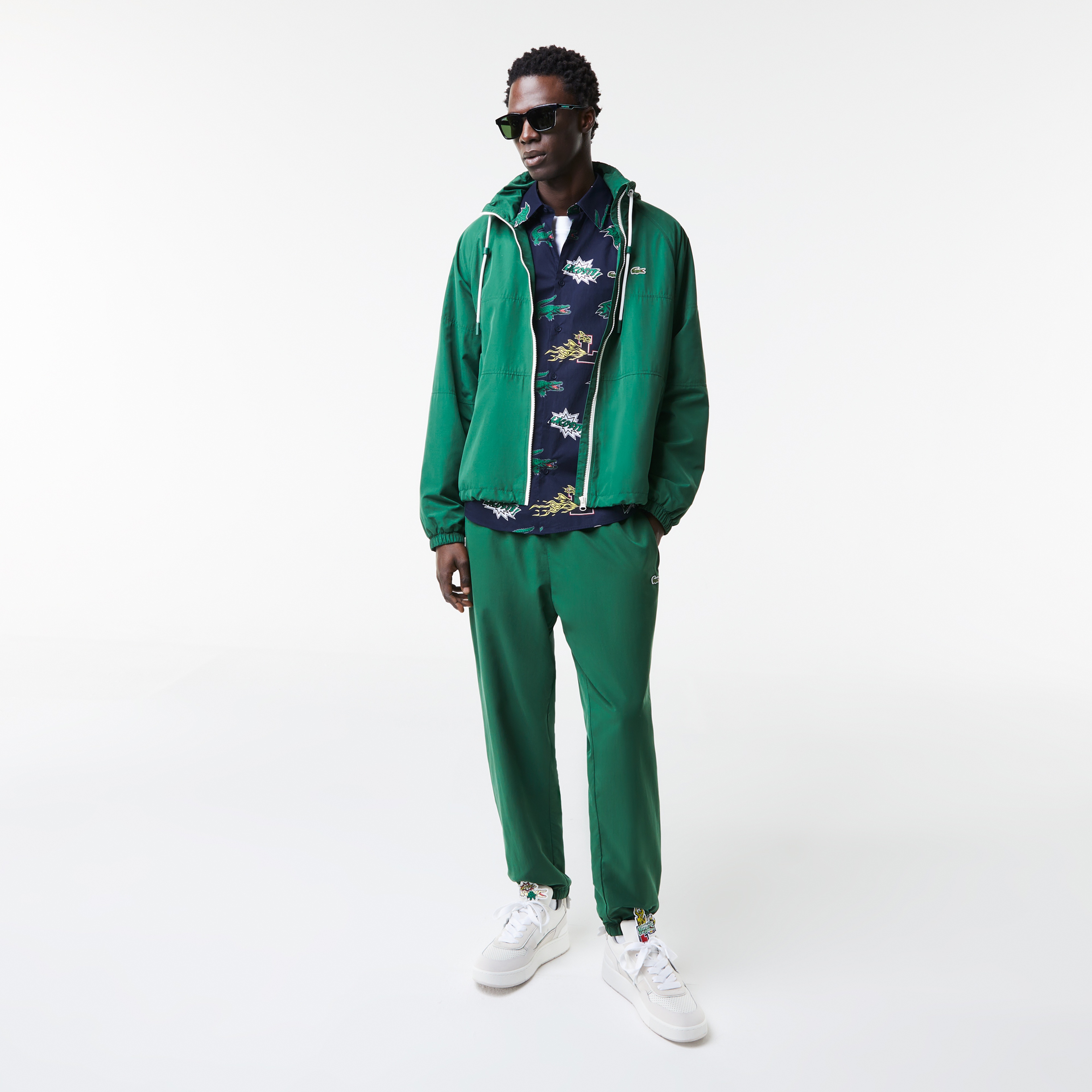 Lacoste Erkek Regular Fit Desenli Lacivert Gömlek