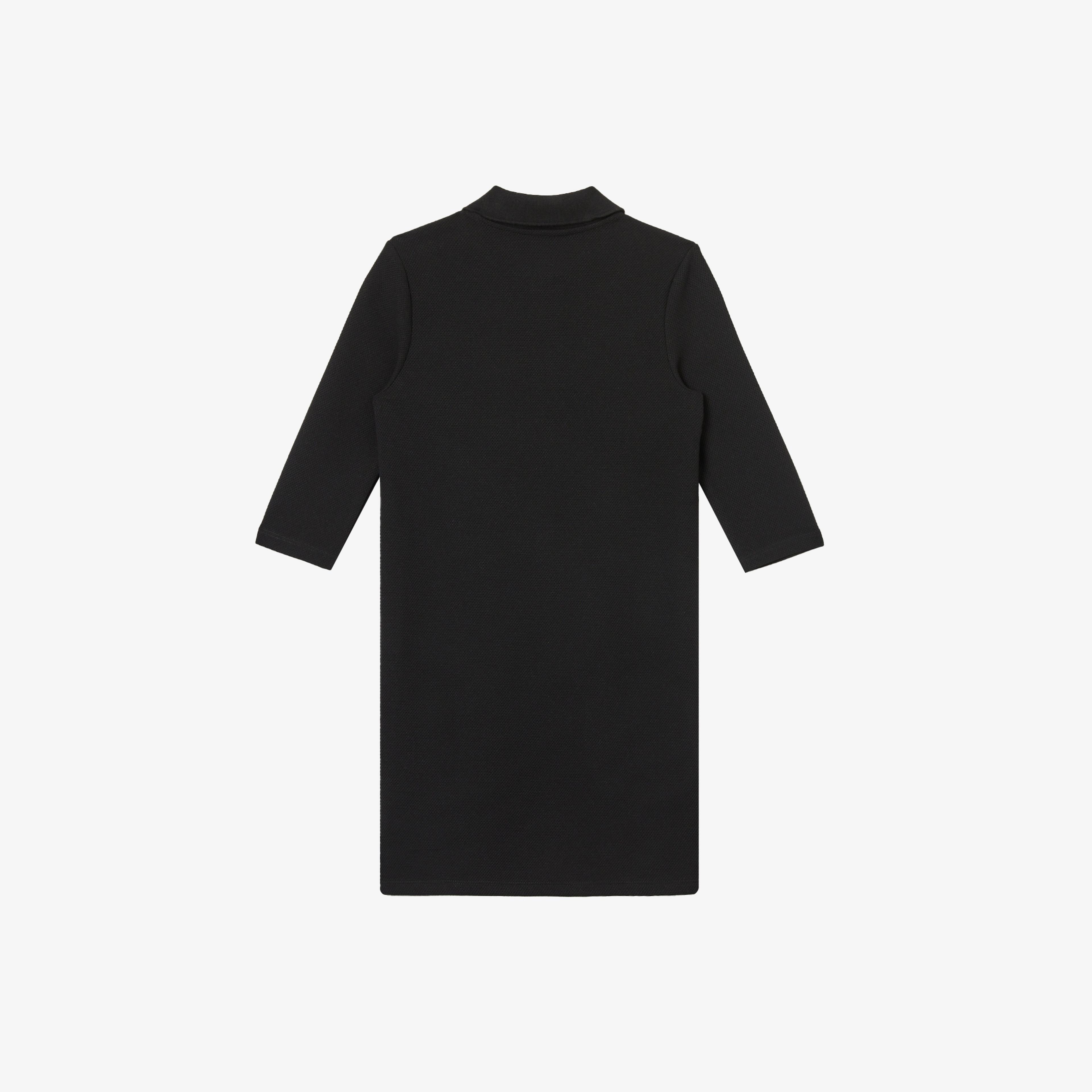 Lacoste Kız Çocuk Uzun Kollu Baskılı Siyah Elbise