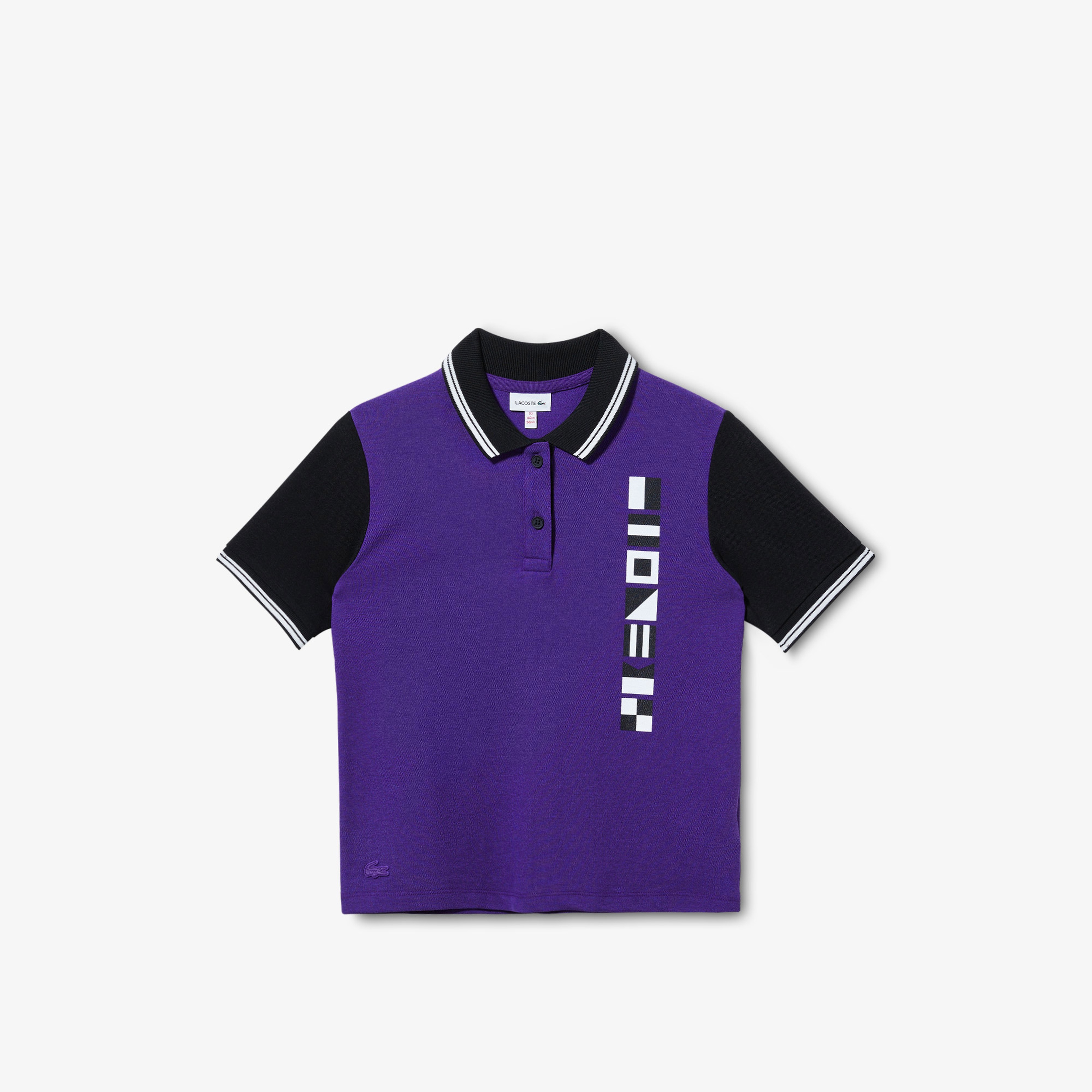 Lacoste Çocuk Renk Bloklu Mor Polo