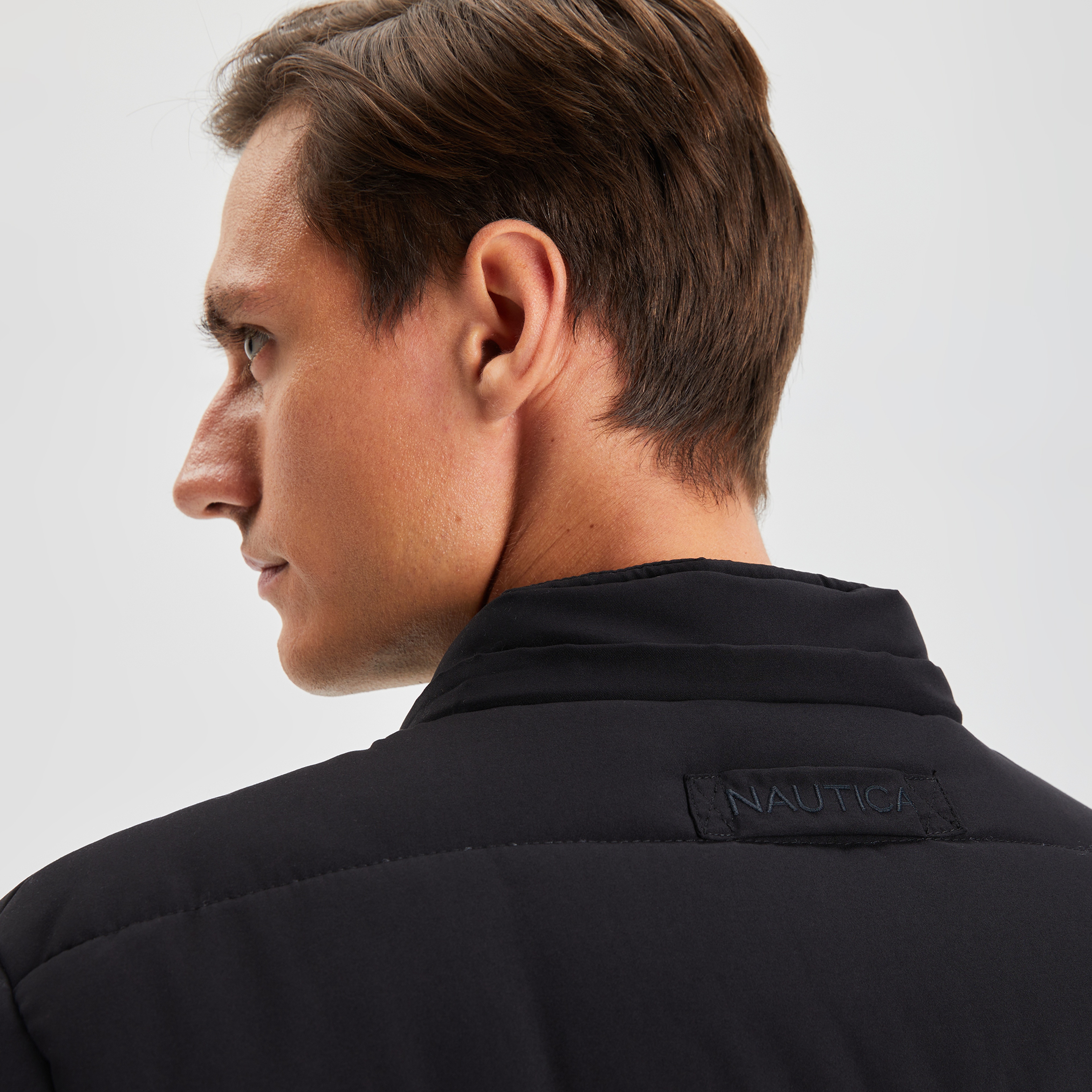 NAUTICA ERKEK SİYAH UZUN KOLLU STANDART FIT MONT
