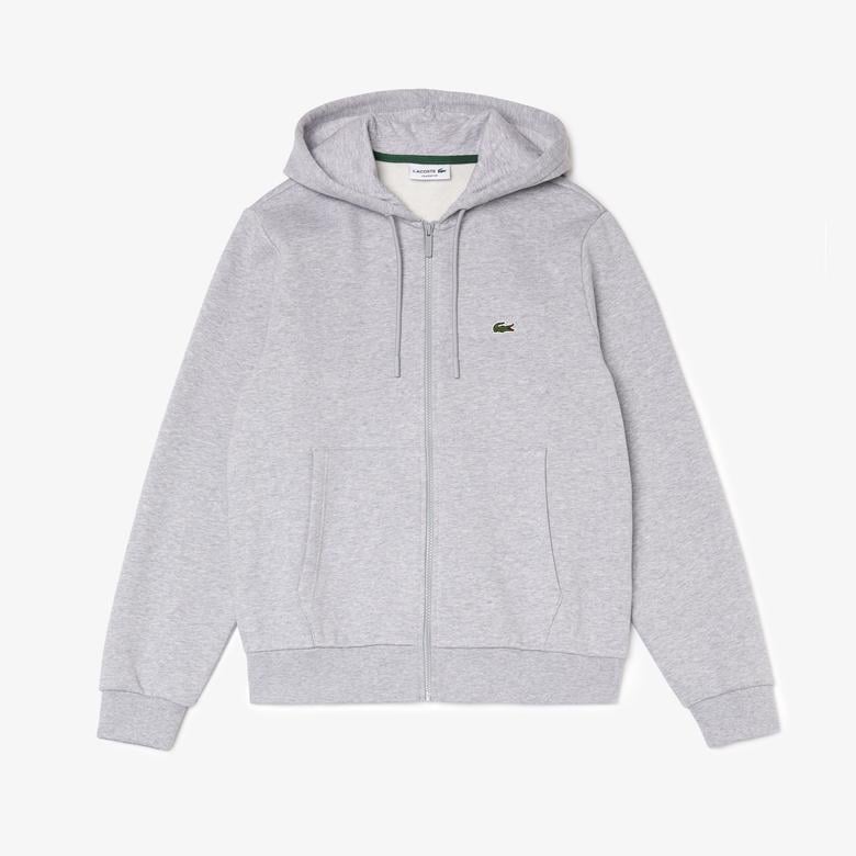 Erkek Classic Fit Kapüşonlu Gri Eşofman Takımı