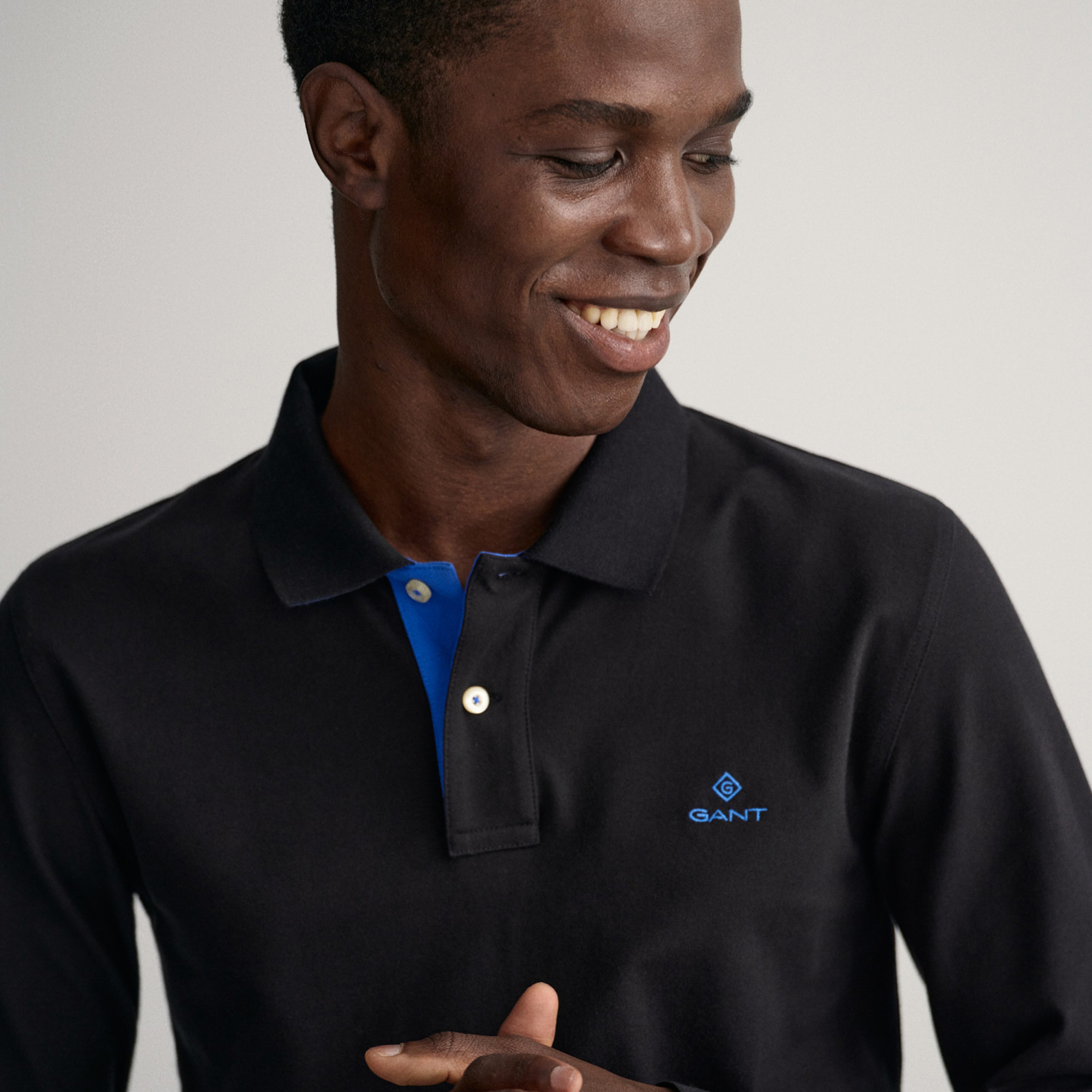 Gant Erkek Siyah Regular Fit Polo