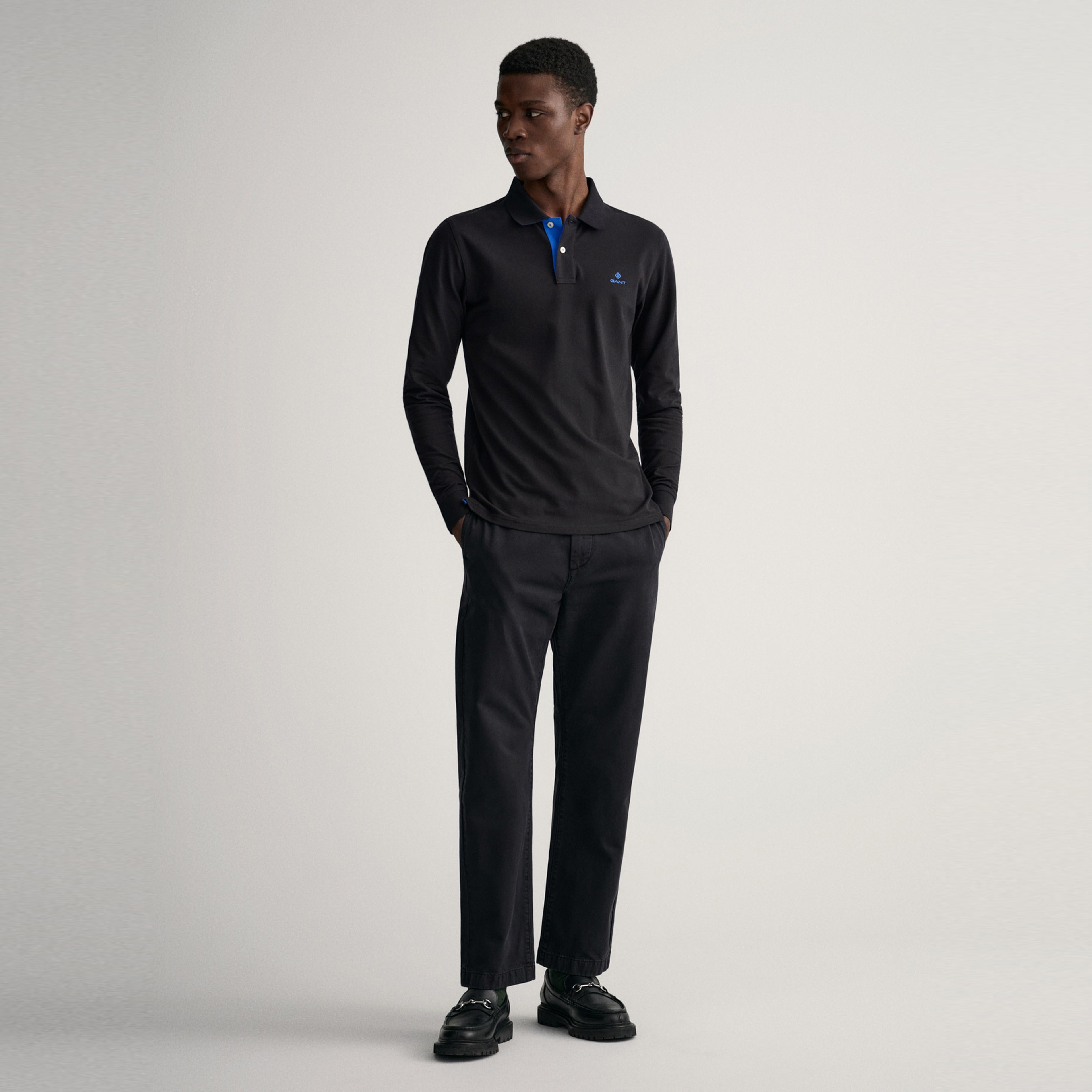Gant Erkek Siyah Regular Fit Polo