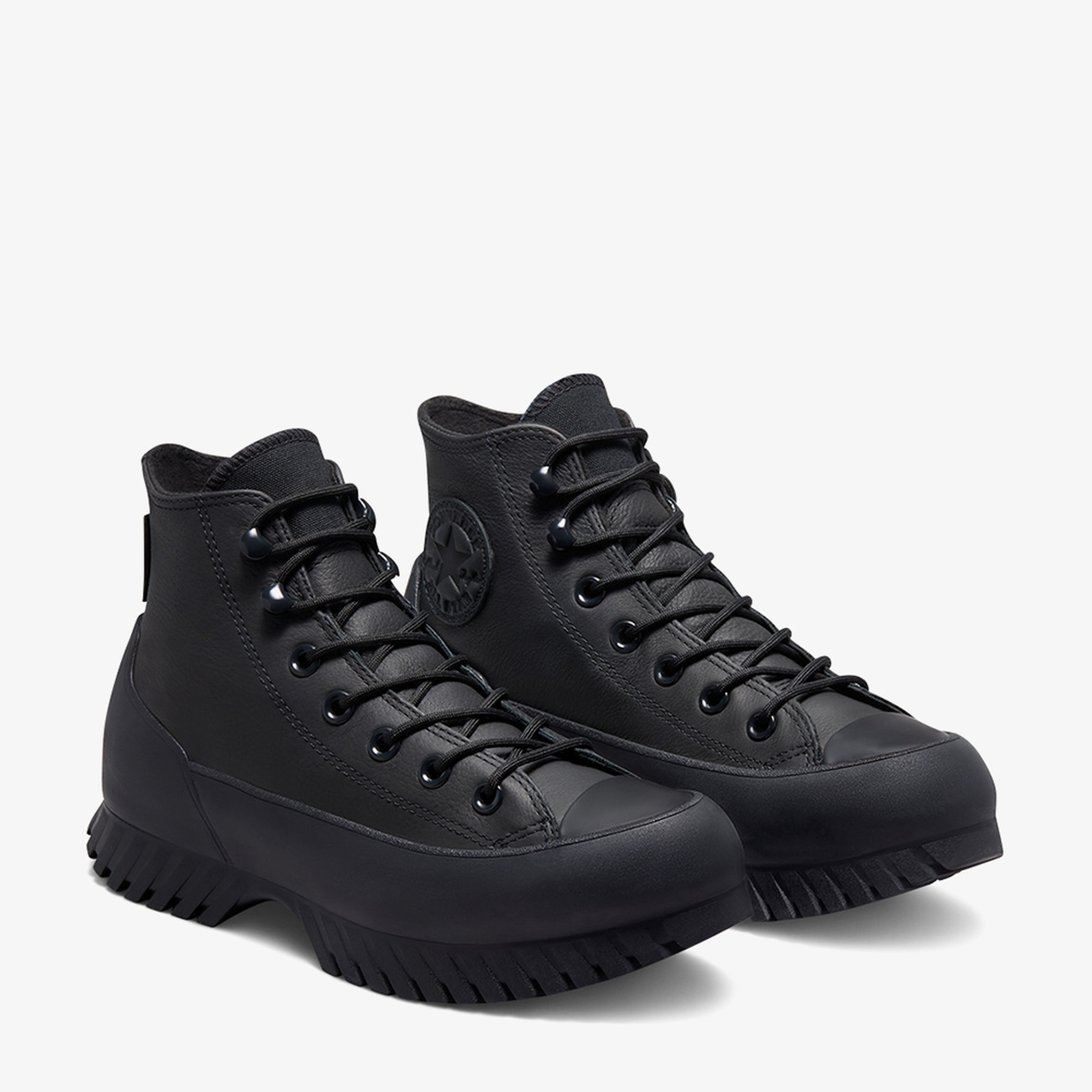 Converse Chuck Taylor All Star Lugged Winter 2.0 Hi Unisex Platform Siyah Deri Sneaker