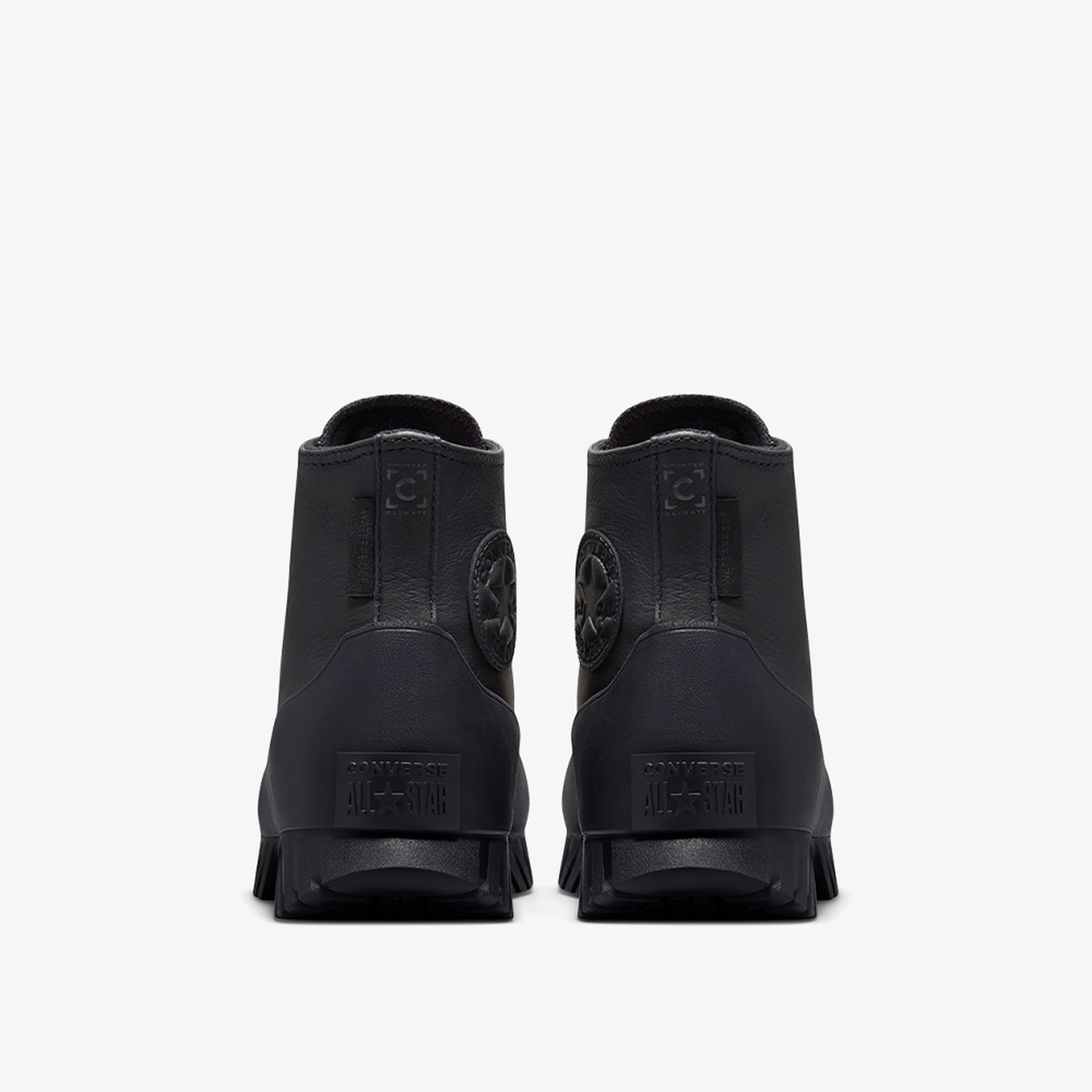 Converse Chuck Taylor All Star Lugged Winter 2.0 Hi Unisex Platform Siyah Deri Sneaker