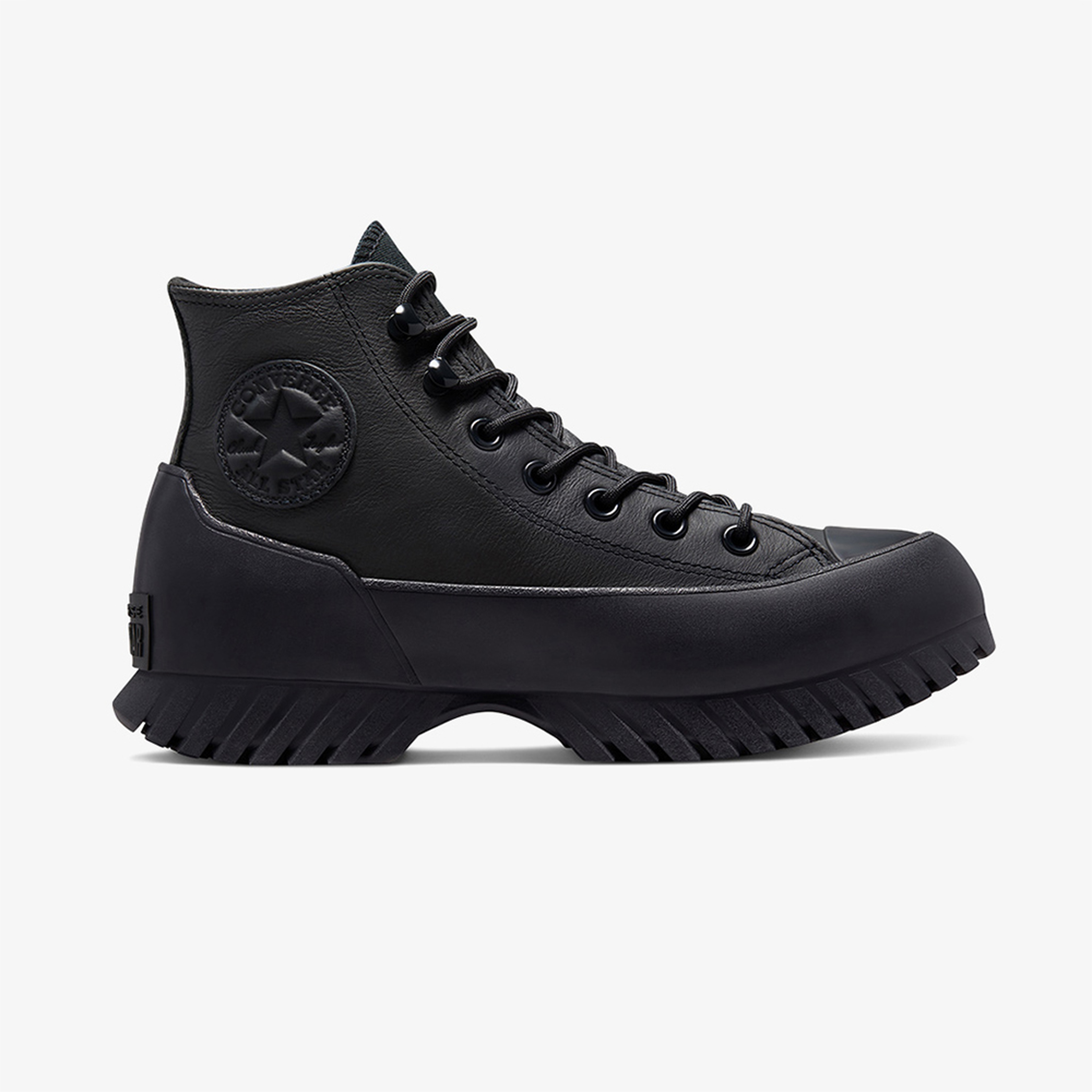 Converse Chuck Taylor All Star Lugged Winter 2.0 Hi Unisex Platform Siyah Deri Sneaker