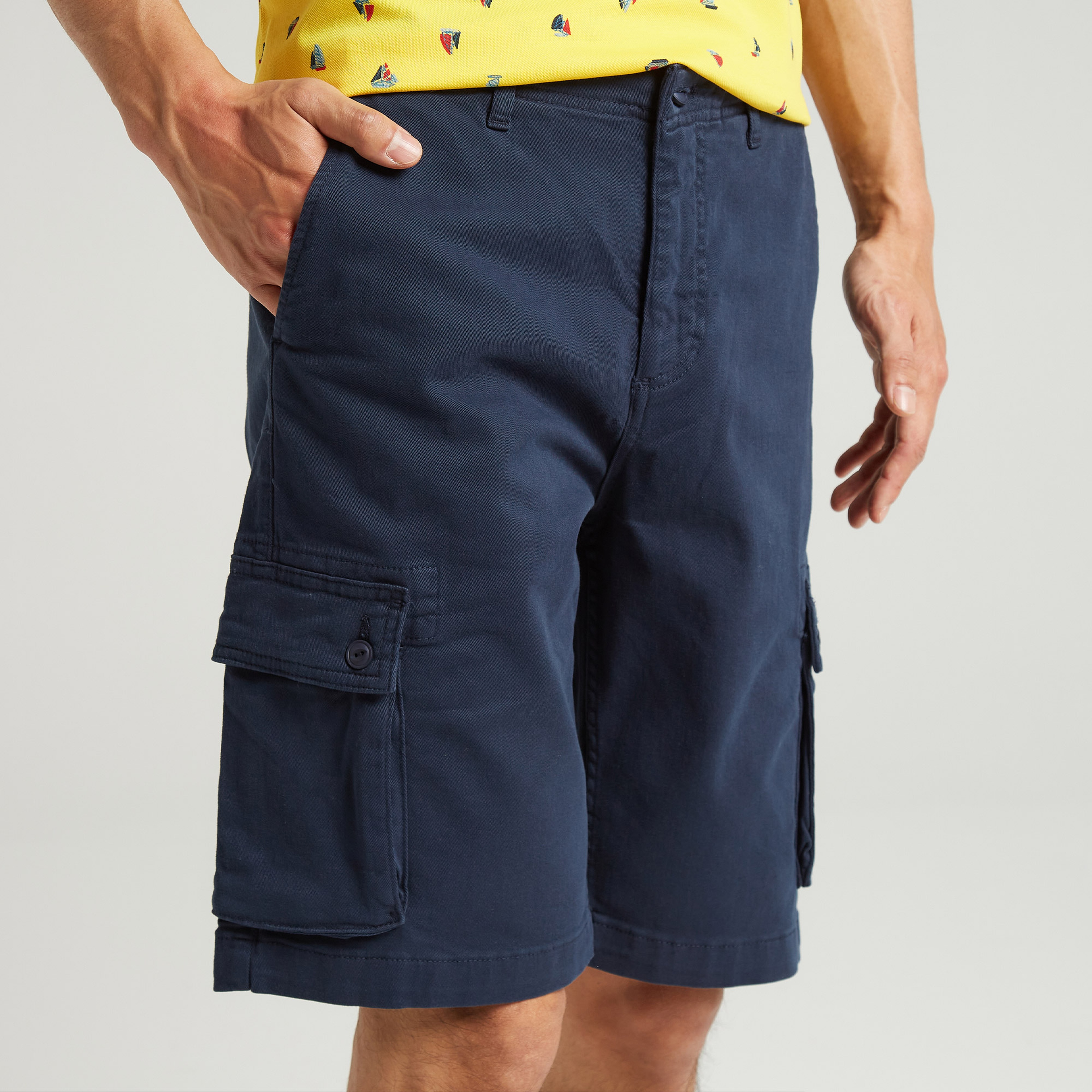 NAUTICA ERKEK LACİVERT BERMUDA ŞORT