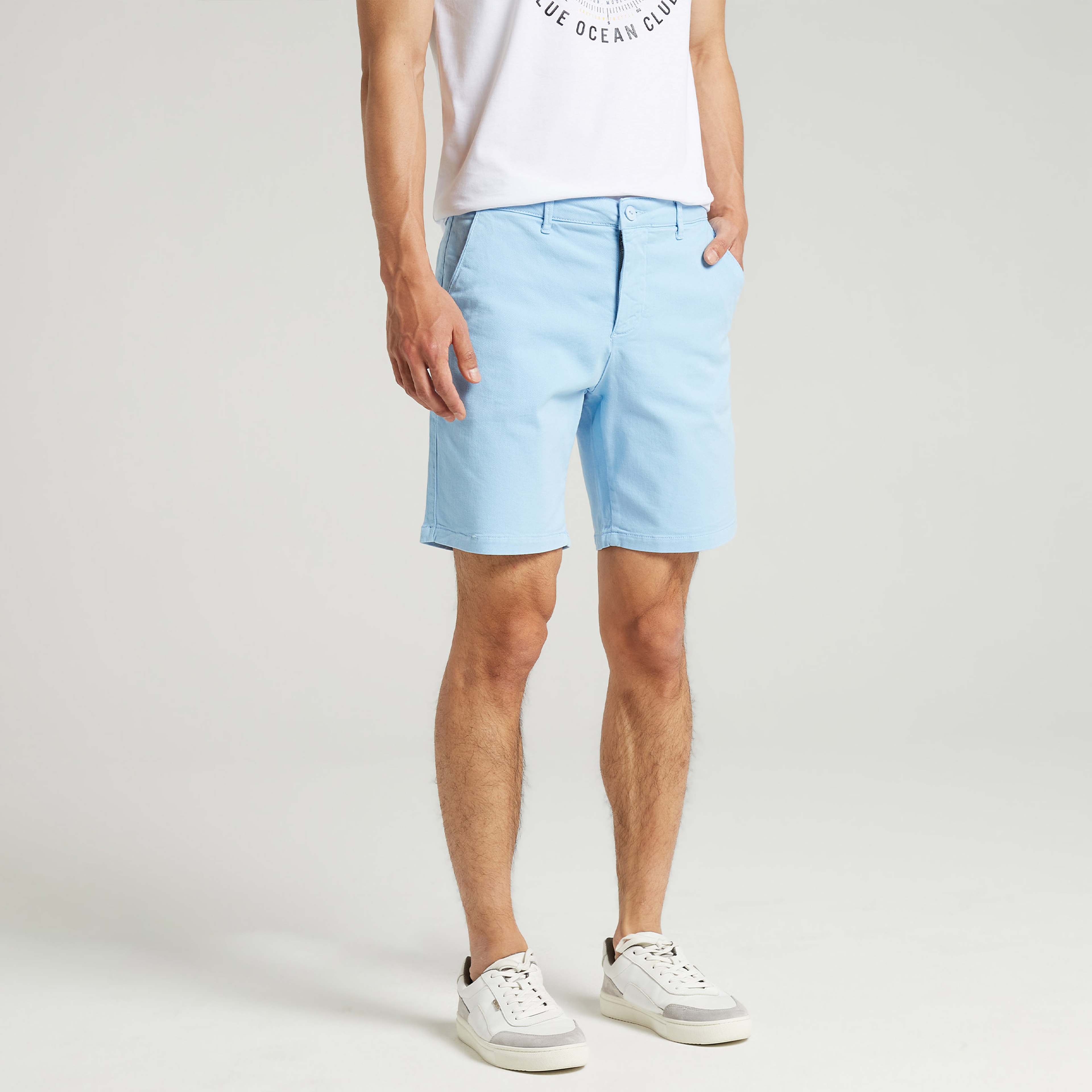 Nautica Erkek Mavi Slim Fit Bermuda Şort