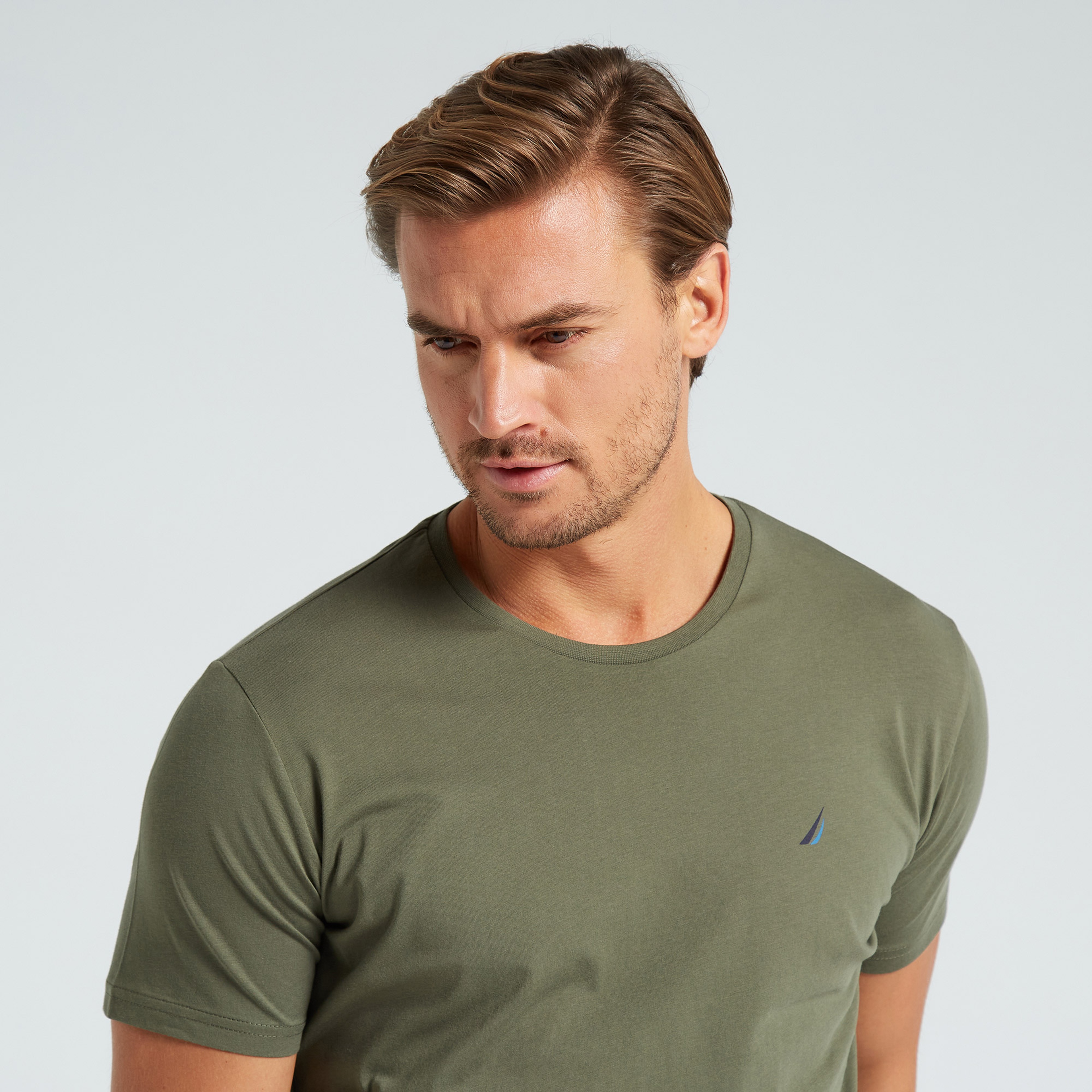 NAUTICA ERKEK YEŞİL STANDART FIT KISA KOLLU T-SHIRT