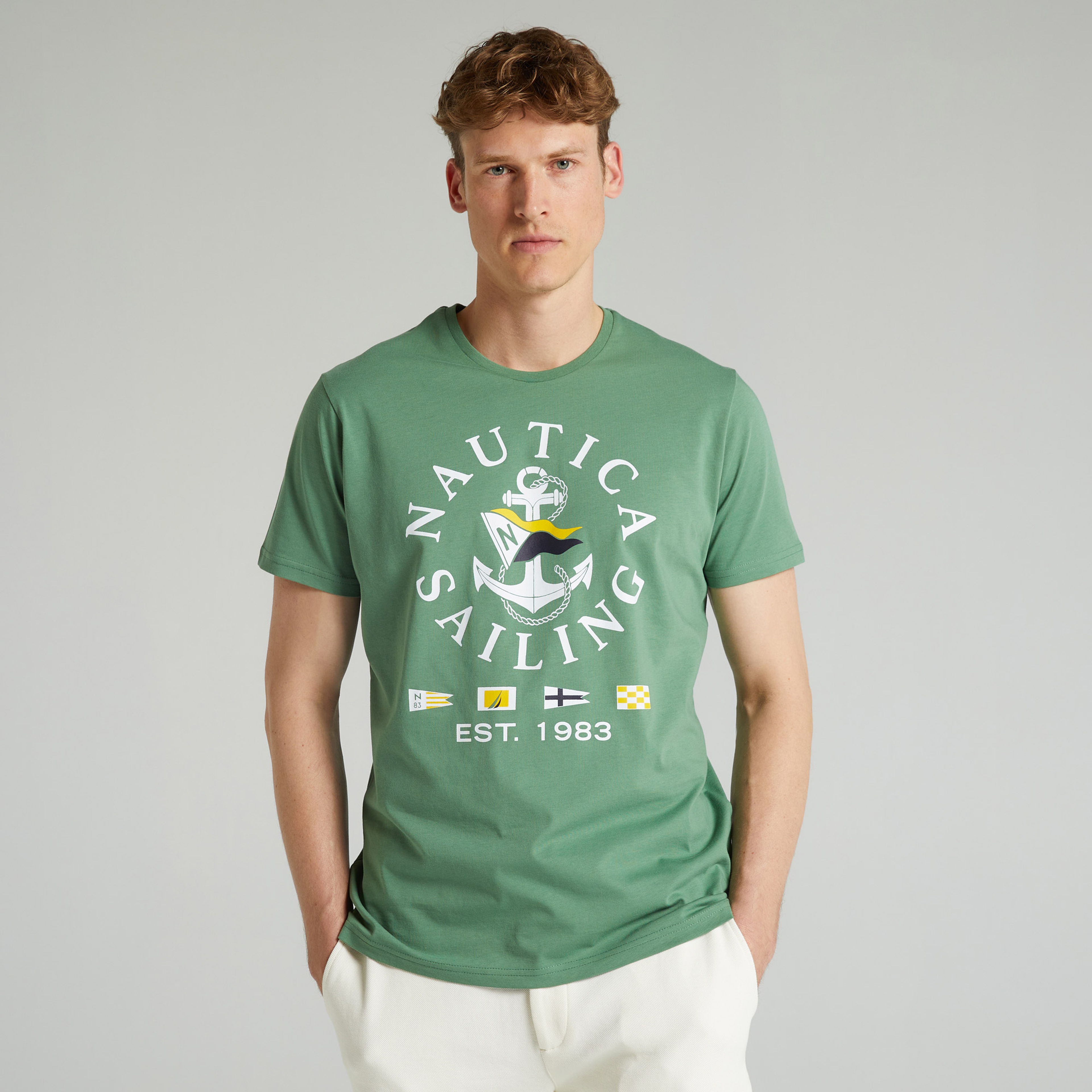 Nautica Standart Fit Erkek Yeşil T-shirt
