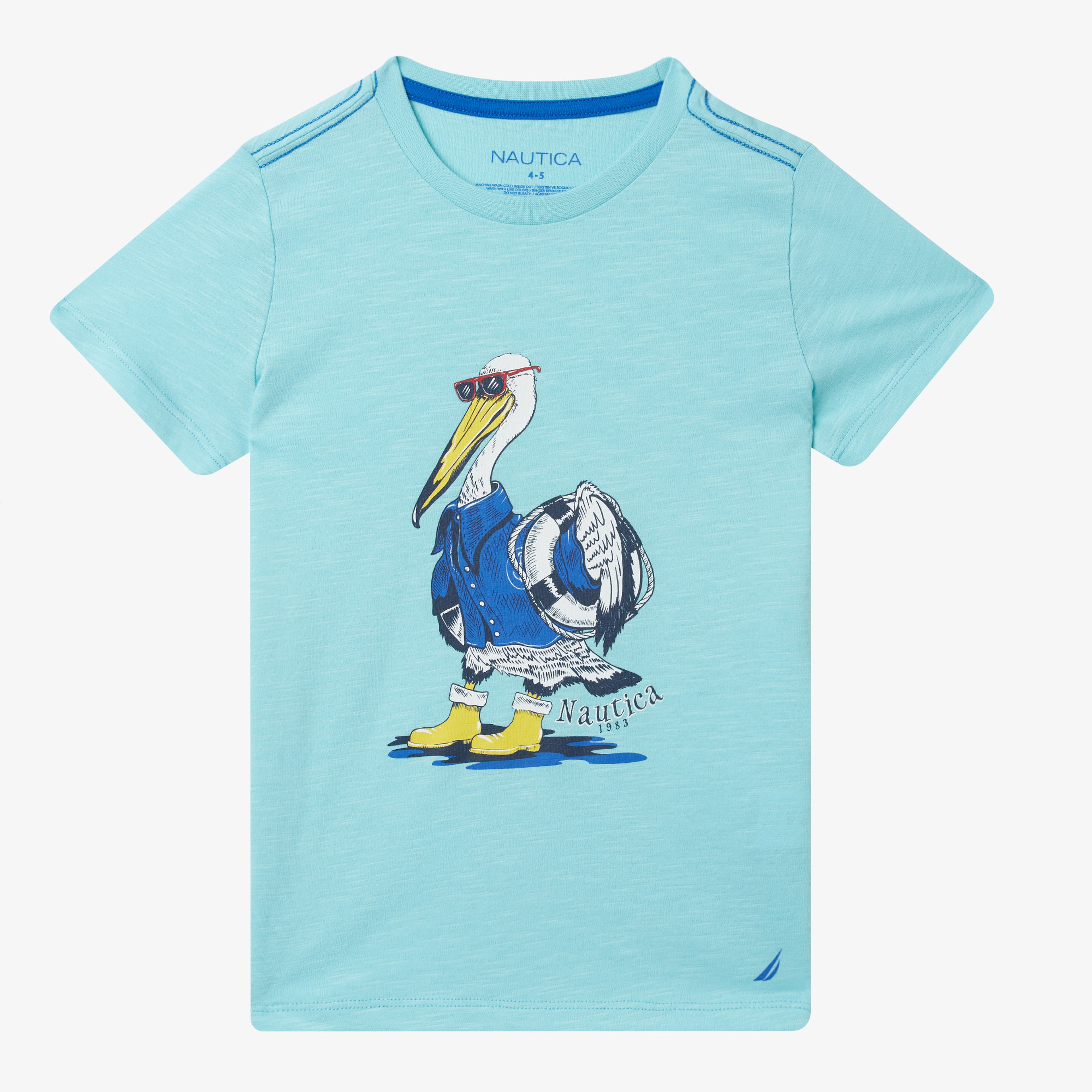 NAUTICA ERKEK ÇOCUK MAVİ STANDART FIT KISA KOLLU T-SHIRT