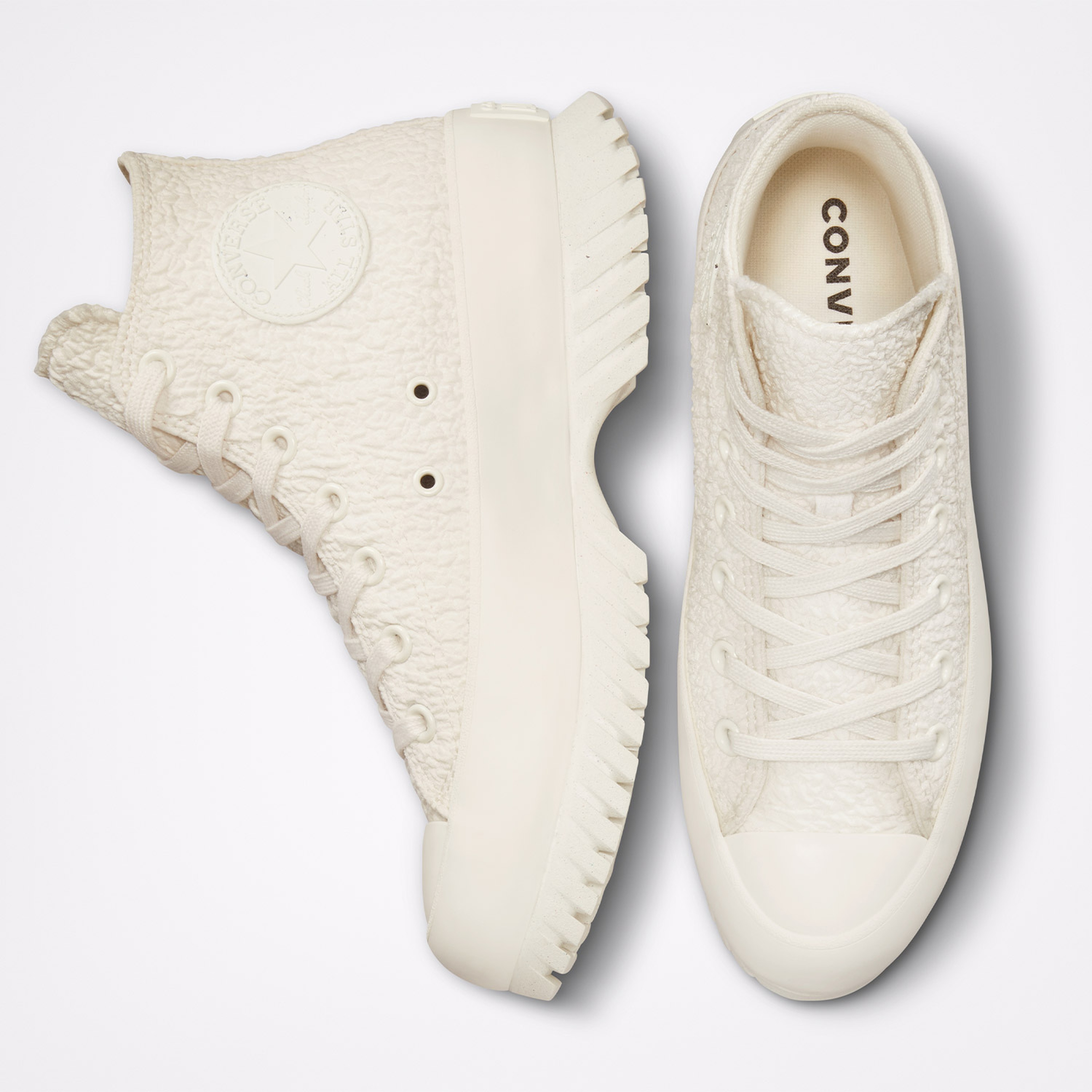 Converse Chuck Taylor All Star Lugged 2.0 Desert Camo Platfrom Kadın Krem Sneaker