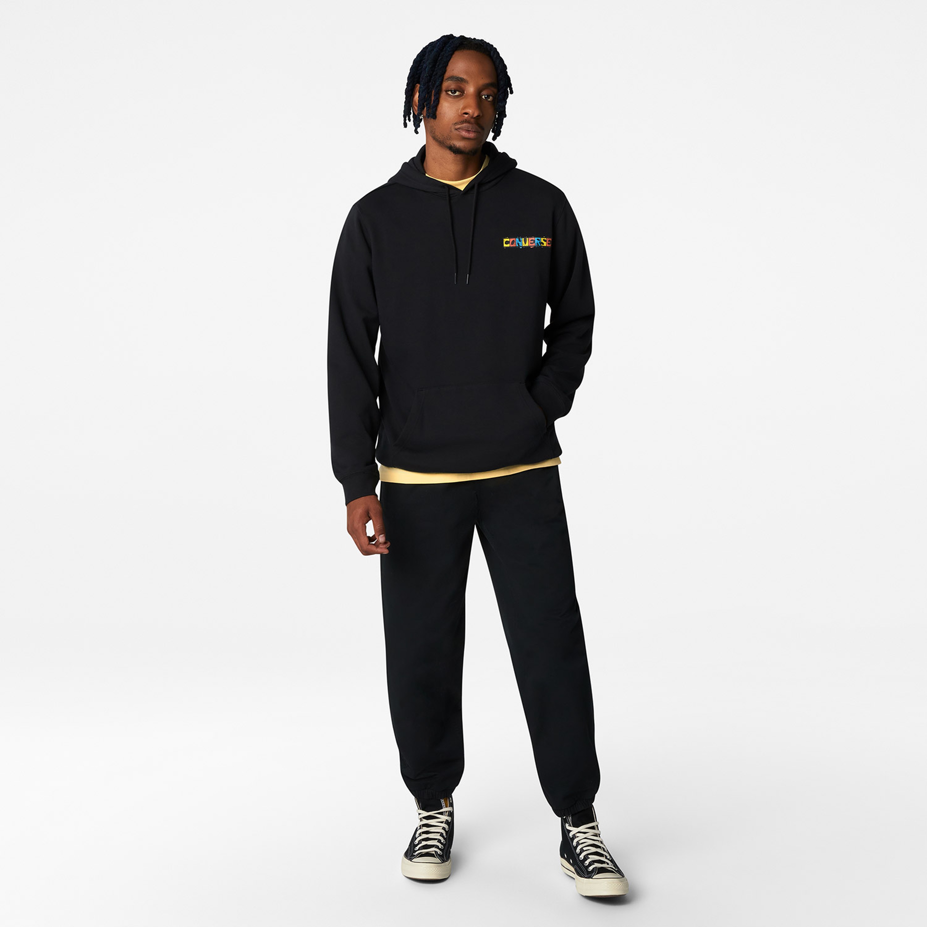 Converse Desert Daydream Pullover Graphic Erkek Siyah Sweatshirt