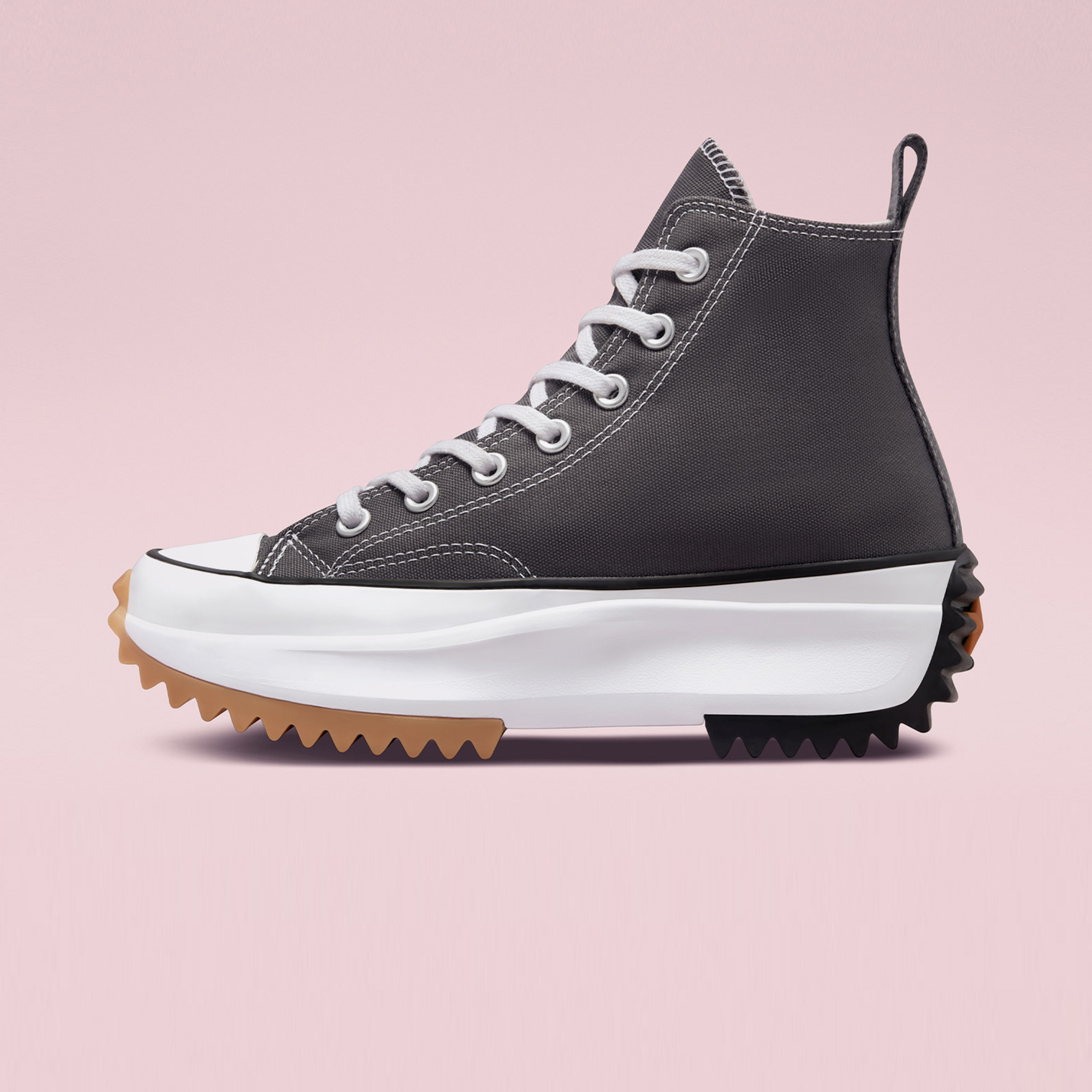 Converse Run Star Hike Canvas Platform Unisex Gri Sneaker