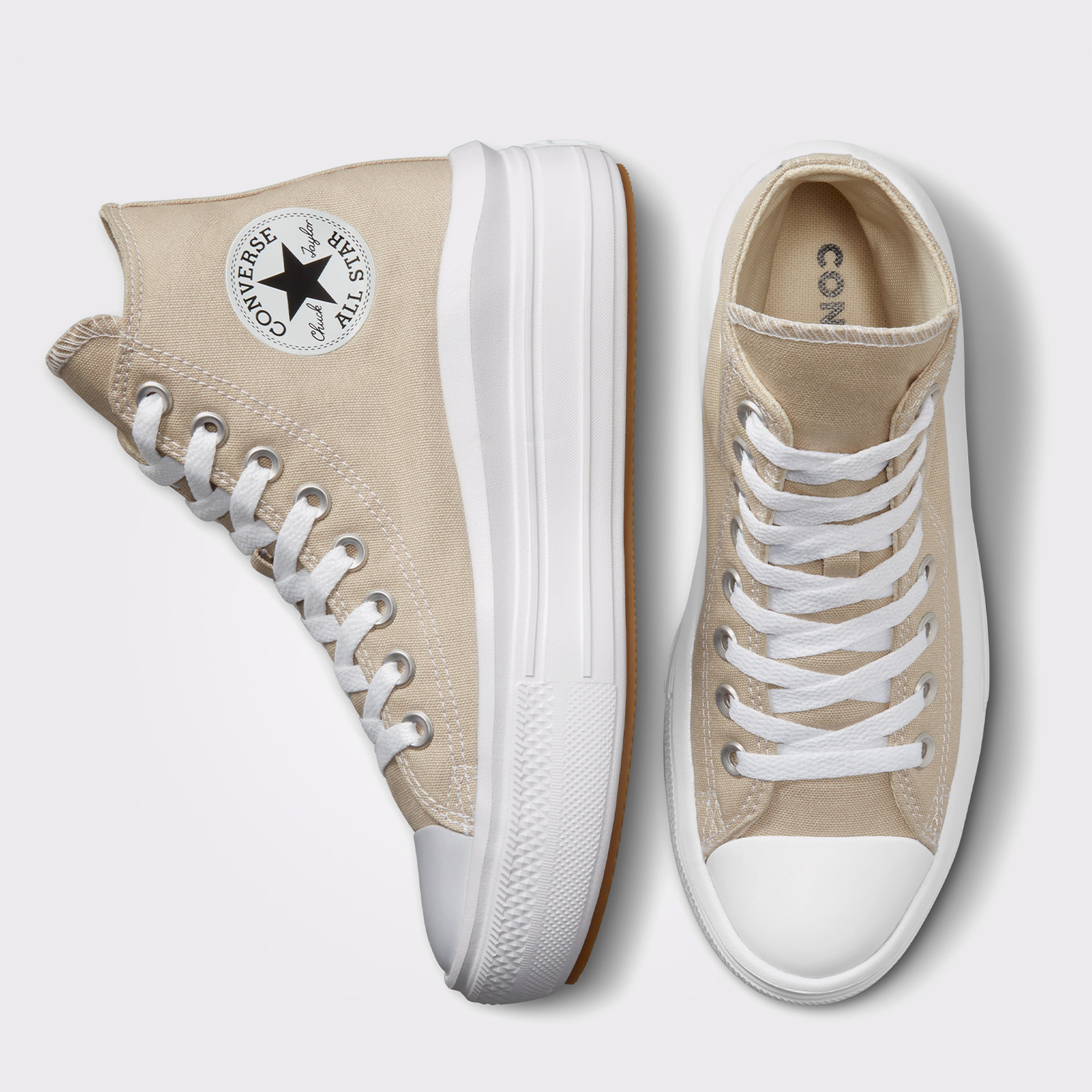 Converse Chuck Taylor All Star Move Platform Unisex Krem Sneaker