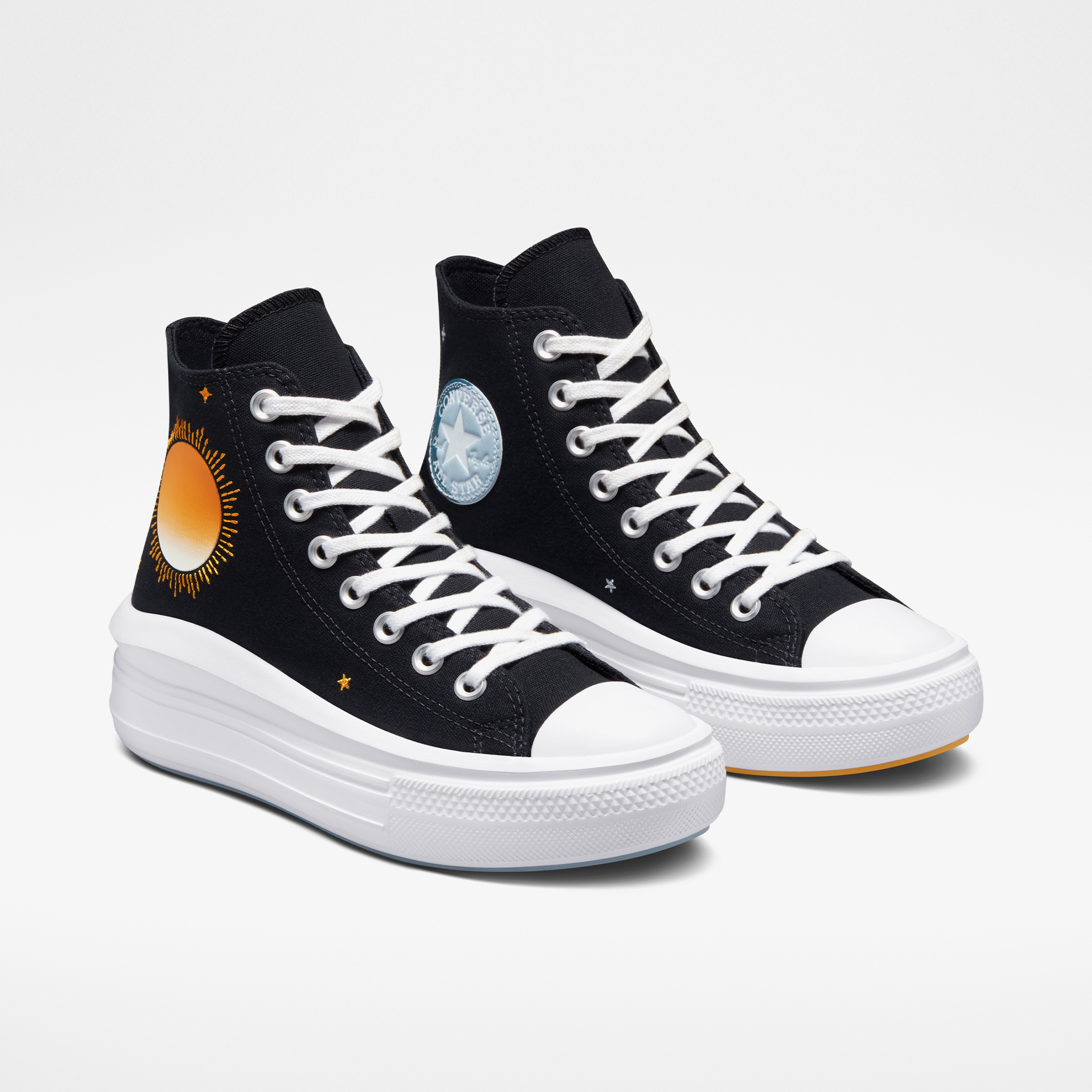 Converse Chuck Taylor All Star Move Kadın Siyah/Hardal Sneaker