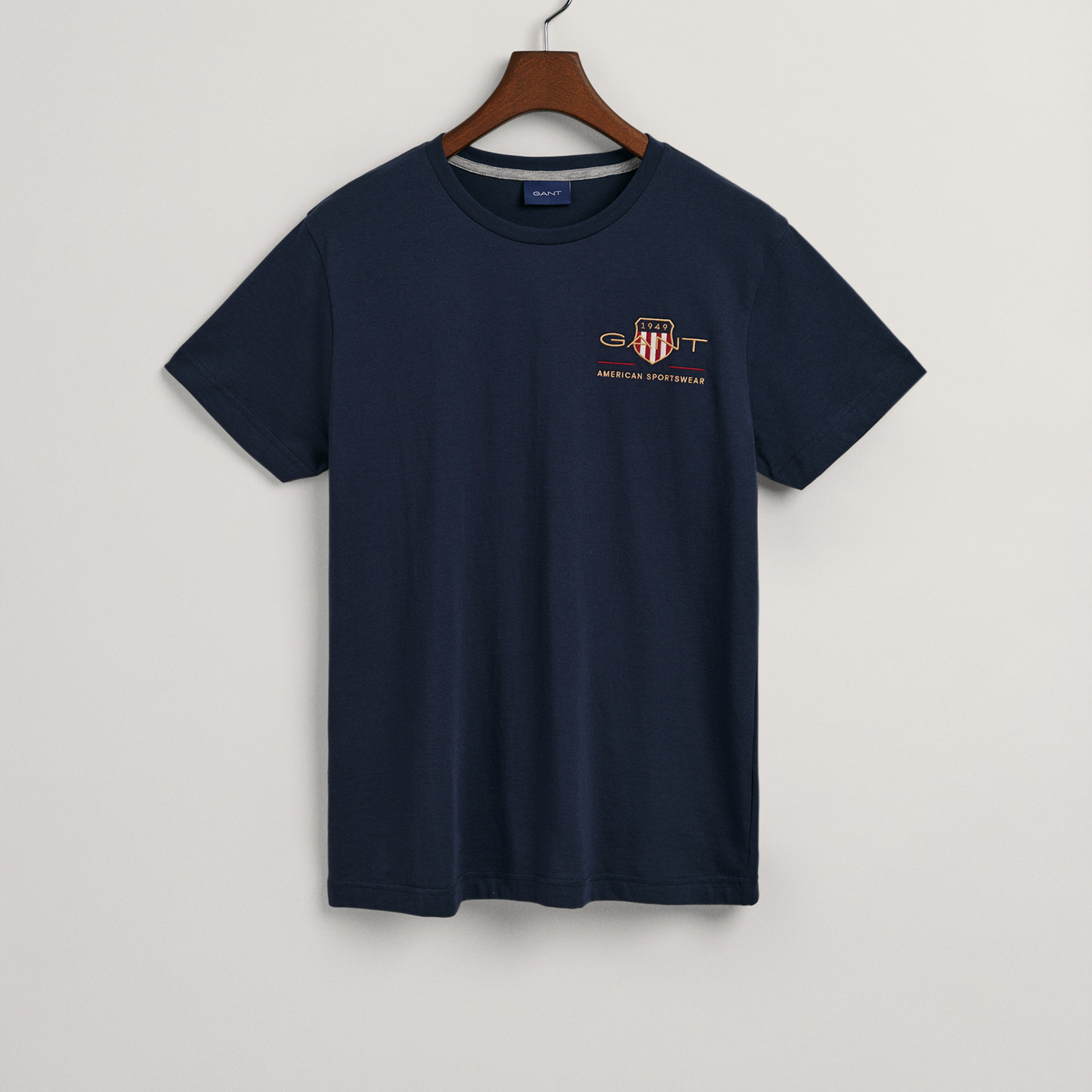GANT Erkek Lacivert Regular Fit T-Shirt