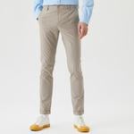 Erkek Slim Fit Chino Gri Pantolon