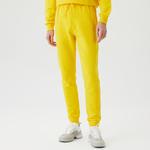 Erkek Slim Fit Baskılı Sarı Eşofman Altı