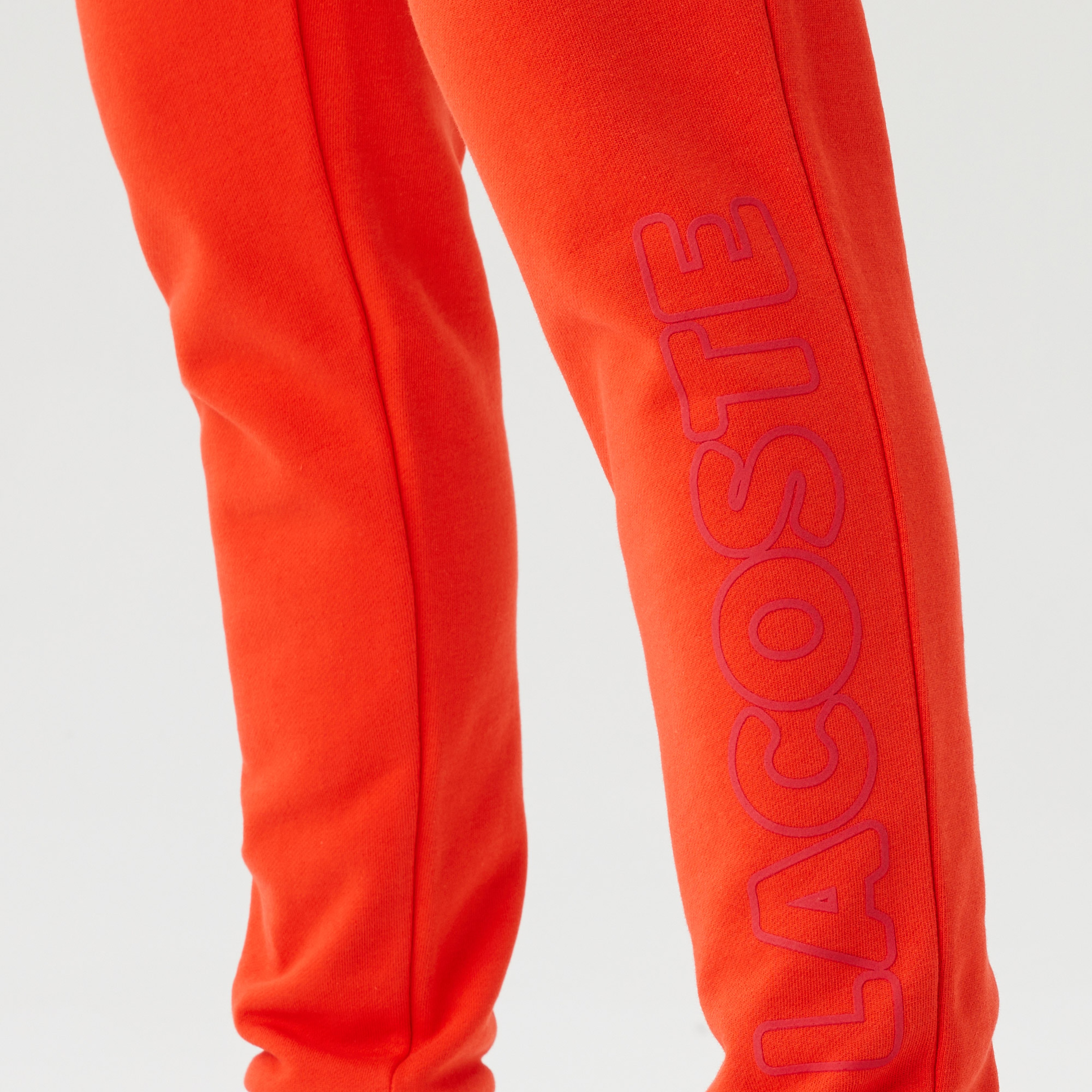 Erkek Slim Fit Baskılı Kırmızı Eşofman Altı