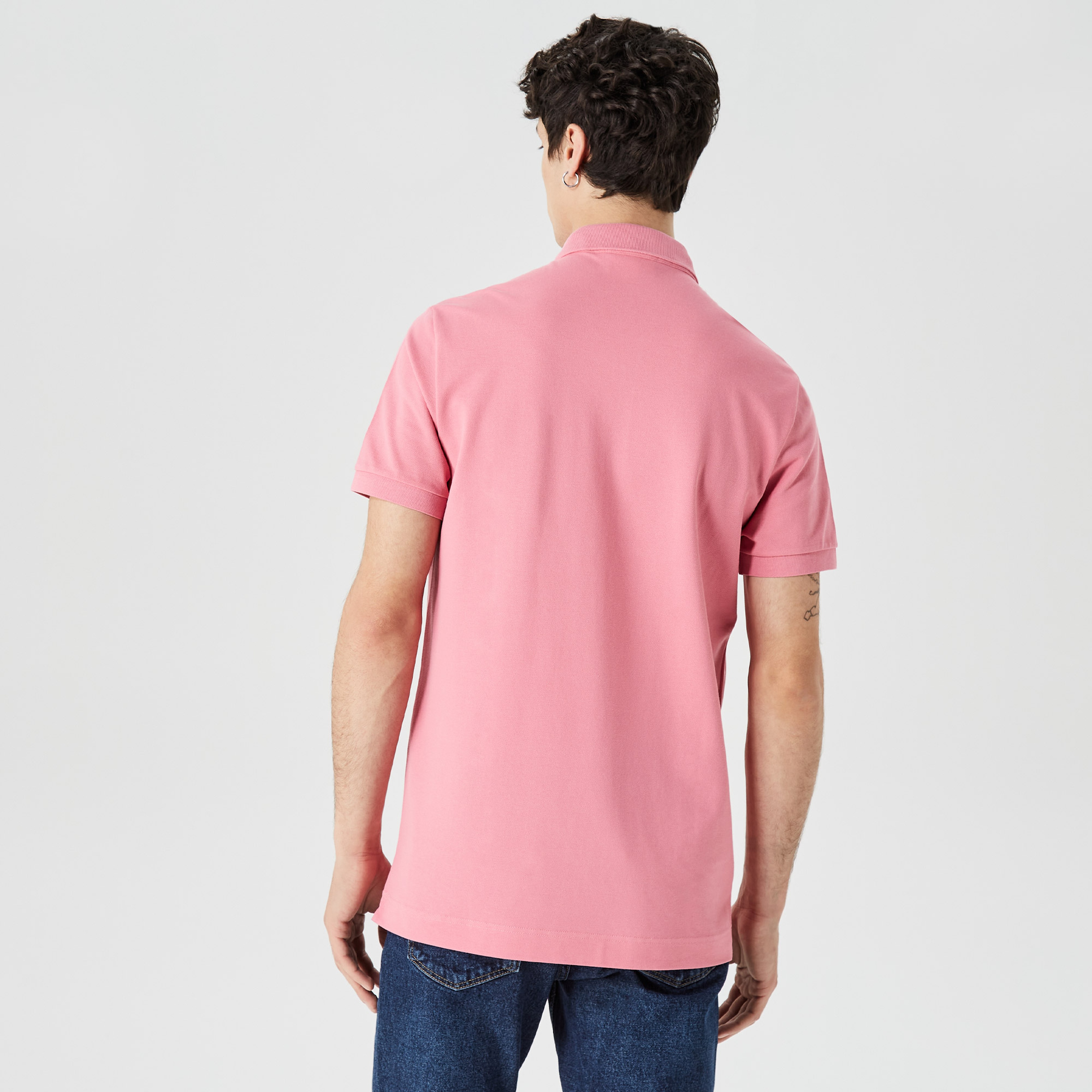 Erkek Regular Fit Pembe Paris Polo