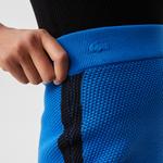 Kadın Slim Fit Renk Bloklu Mavi Etek