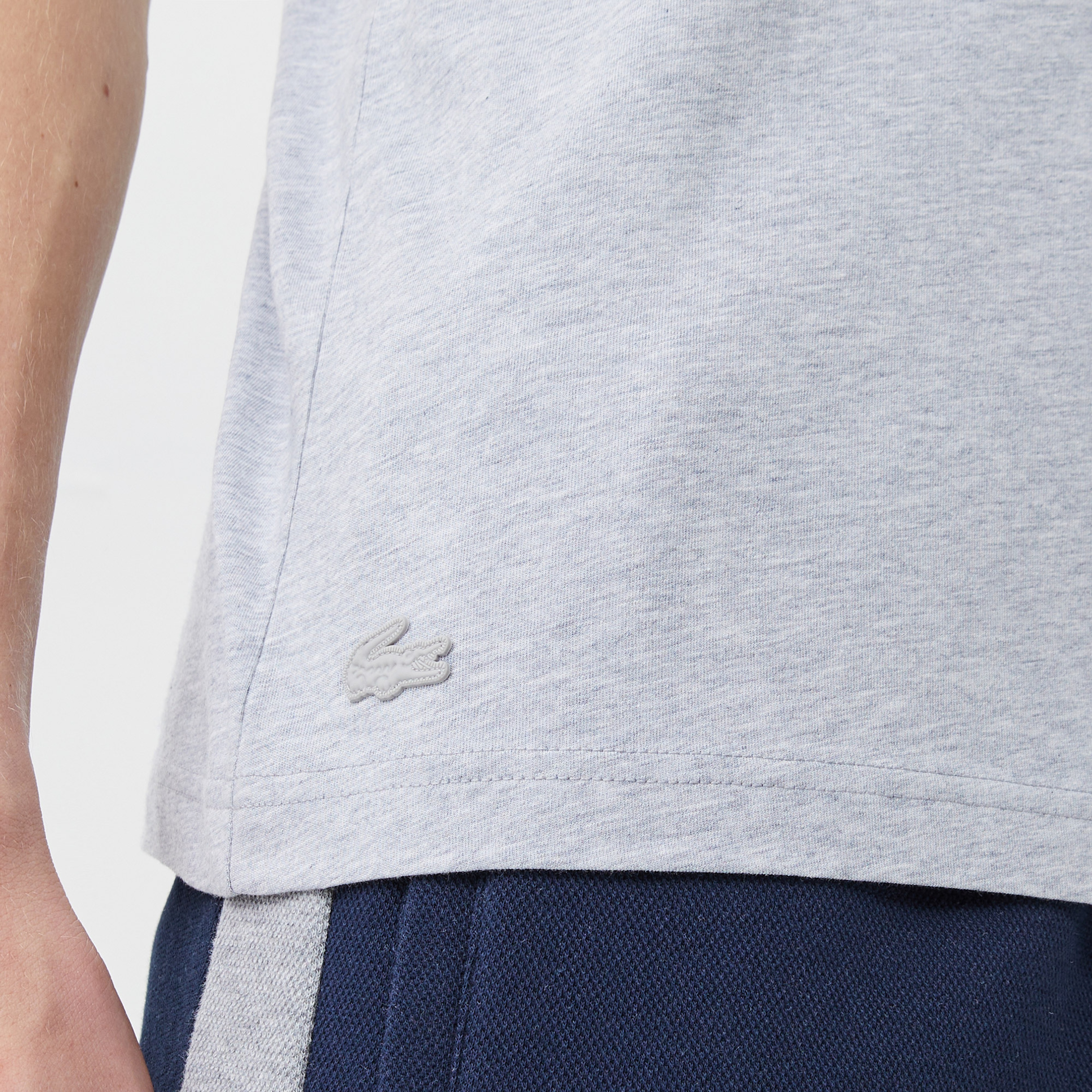 Erkek Regular Fit Bisiklet Yaka Baskılı Gri T-Shirt