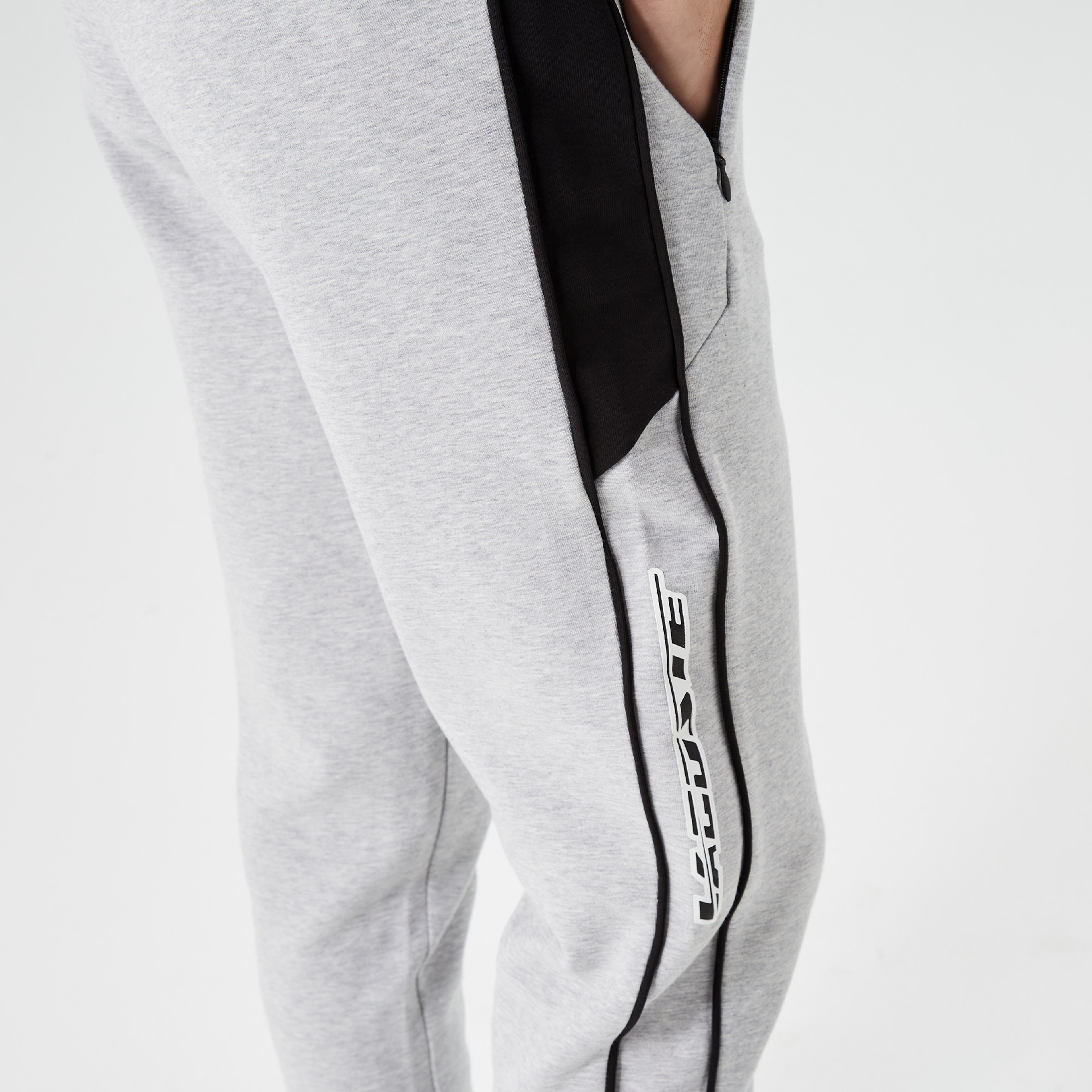 Erkek Slim Fit Baskılı Gri Eşofman Altı