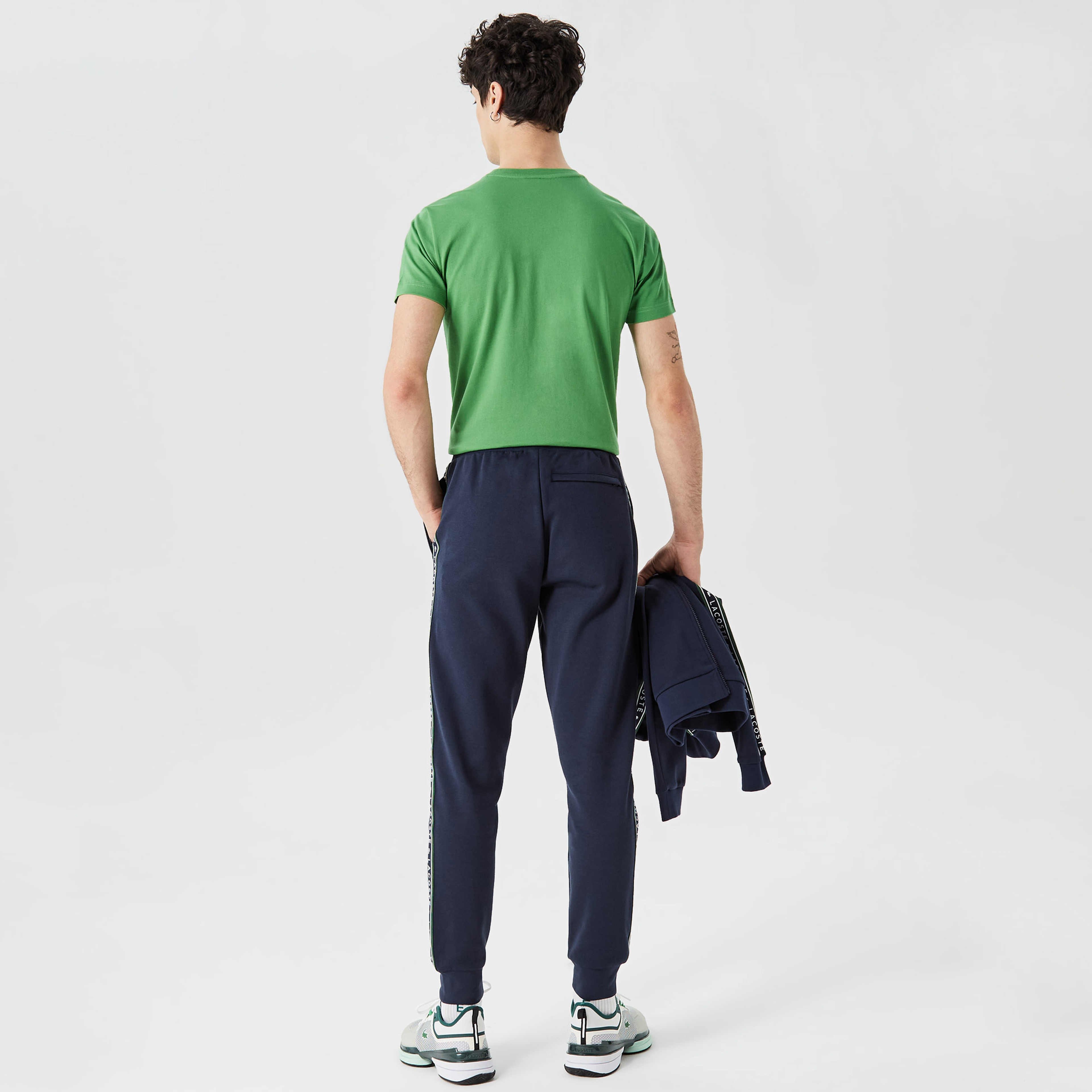 Erkek Regular Fit Baskılı Lacivert Eşofman Altı