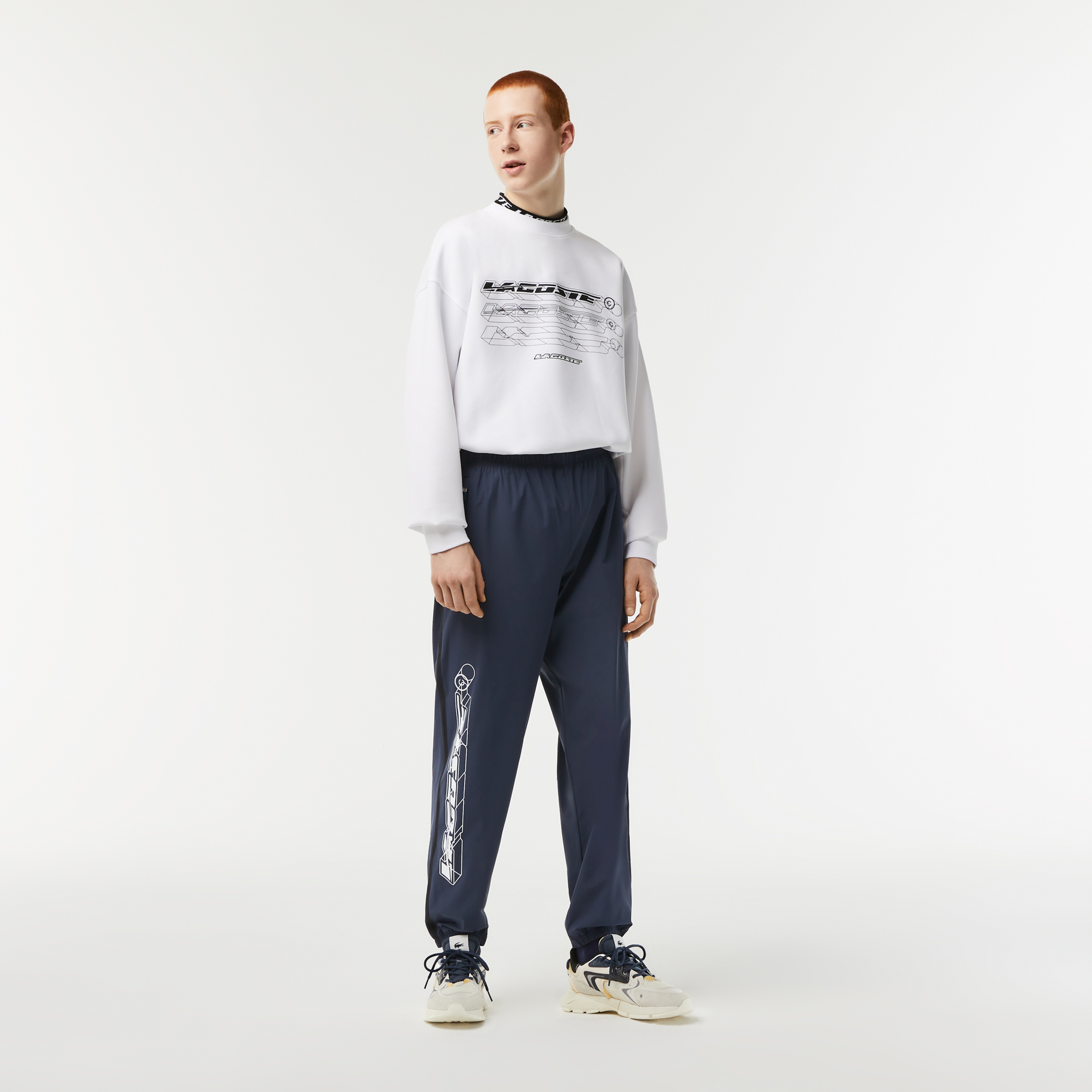 Active Erkek Regular Fit Baskılı Lacivert Eşofman Altı