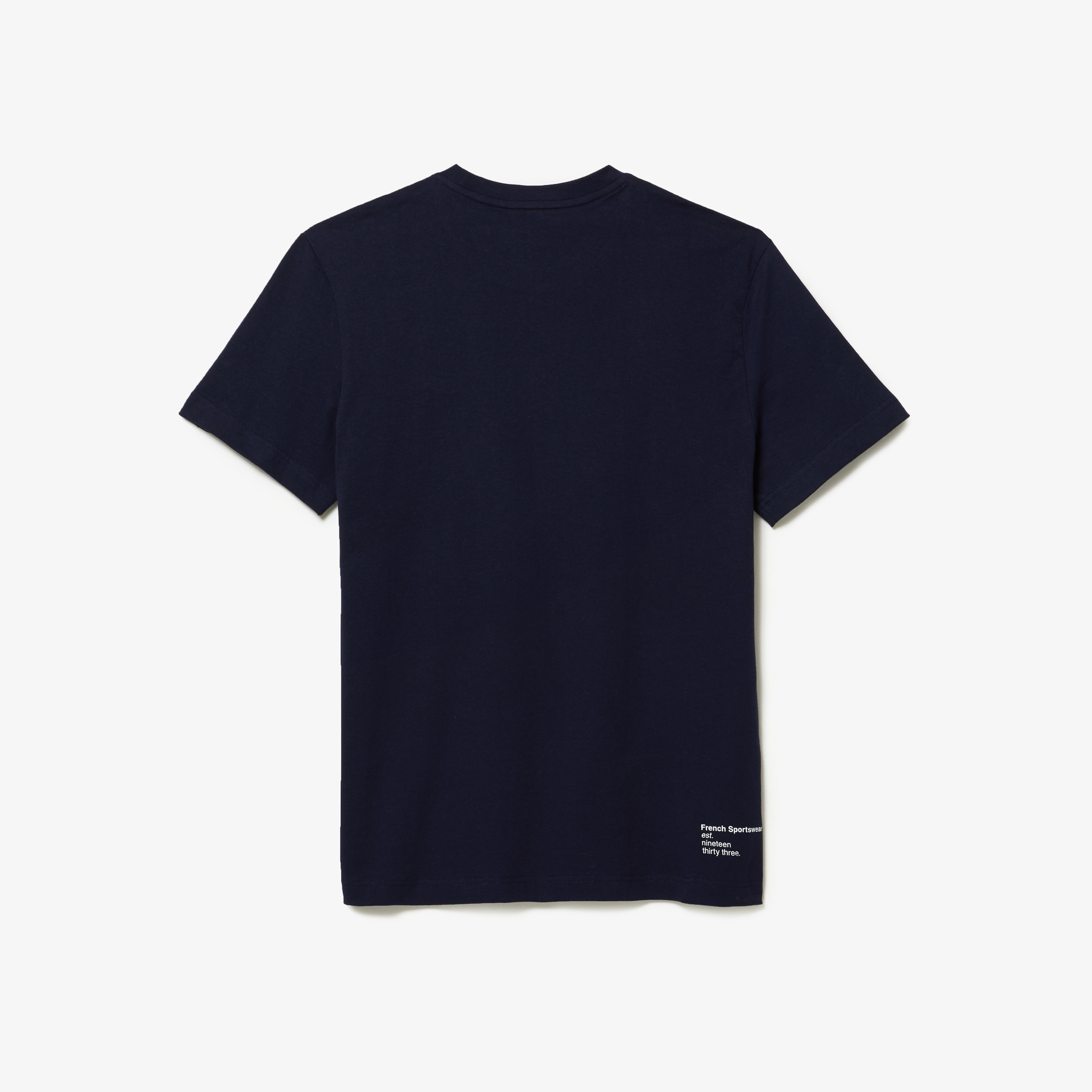 Erkek Regular Fit Bisiklet Yaka Baskılı Lacivert T-Shirt