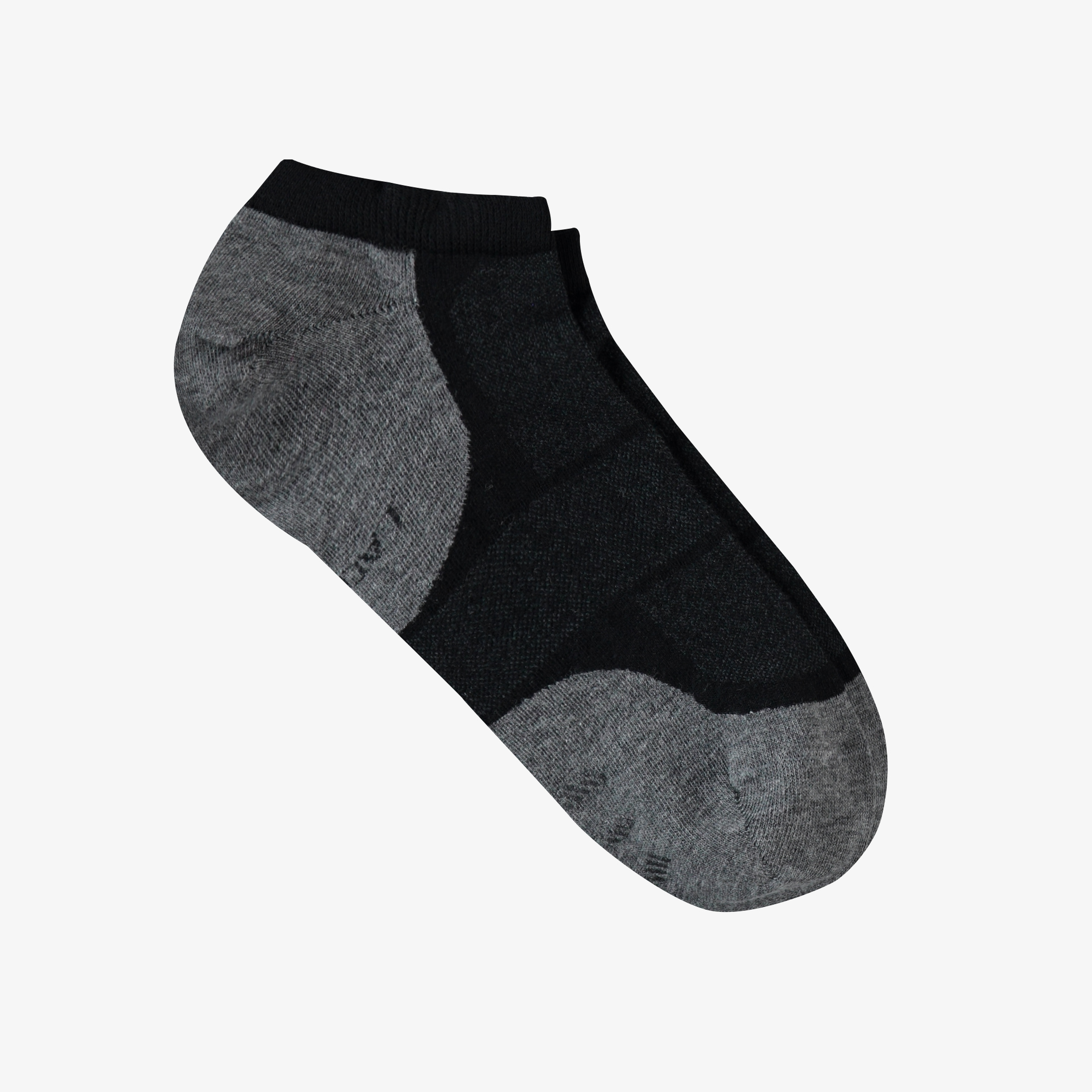 Unisex Renk Bloklu Siyah Çorap