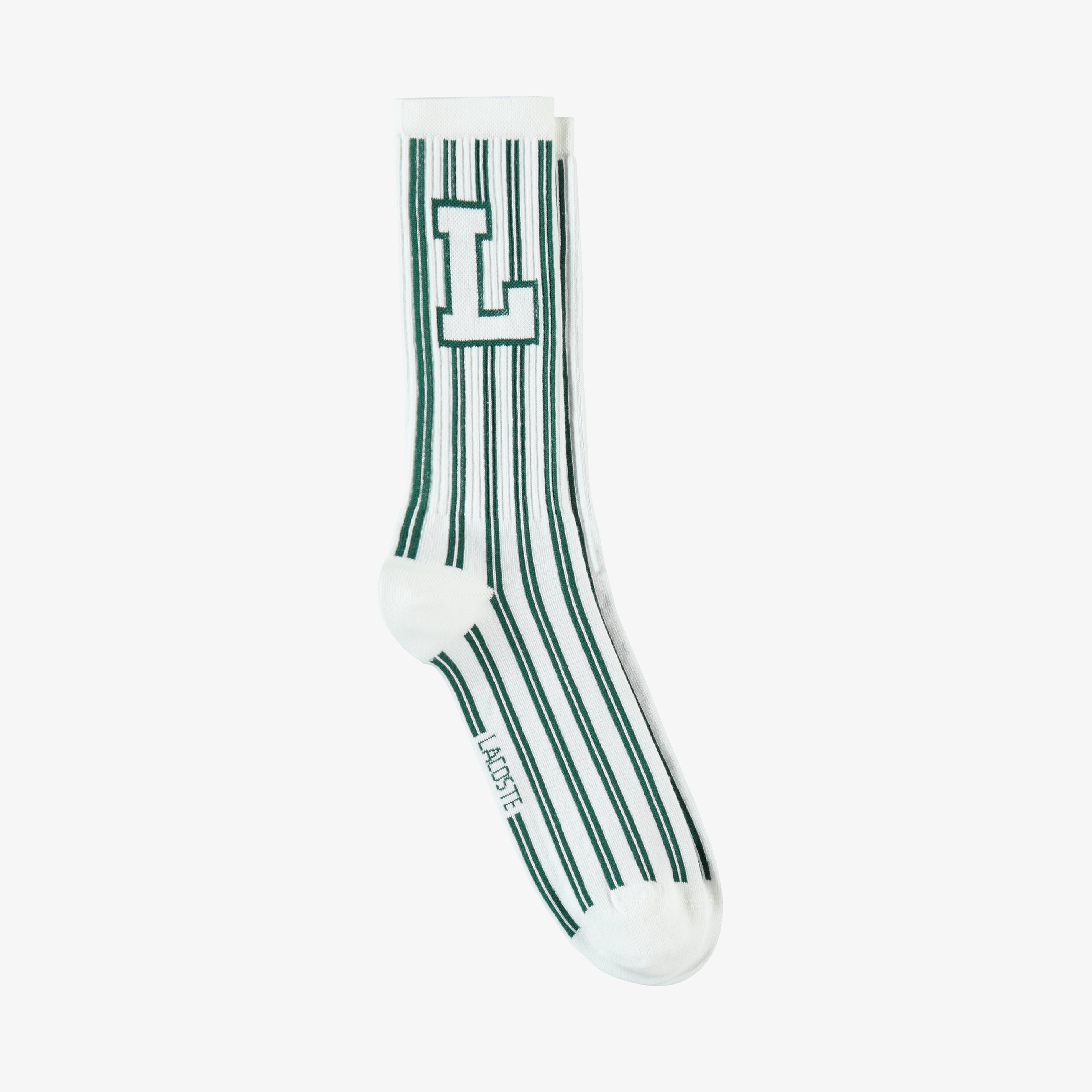 Unisex Çizgili Yeşil Çorap
