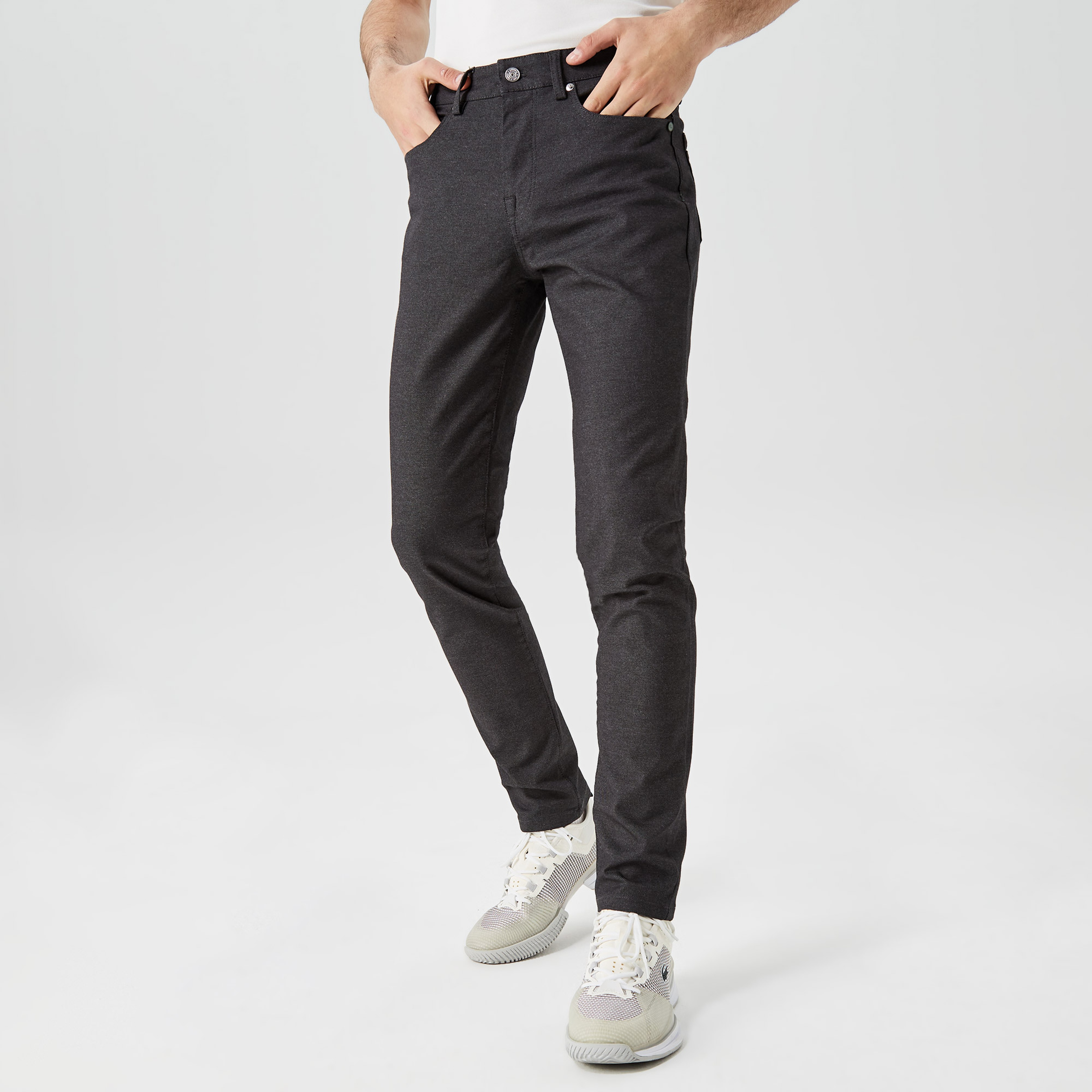 Erkek Slim Fit Siyah Pantolon