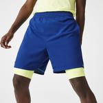 Lacoste SPORT Erkek Regular Fit Baskılı Lacivert Şort