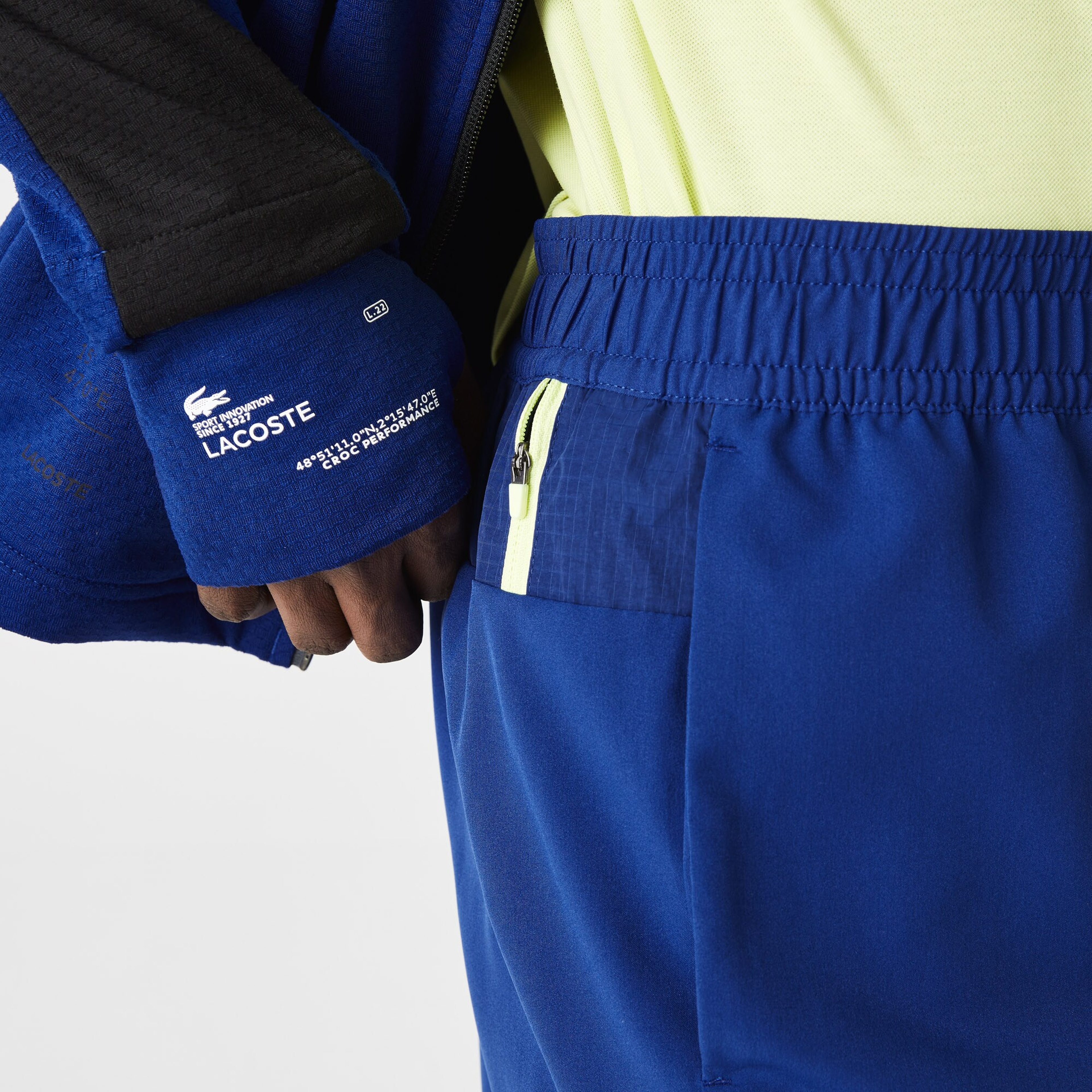 Lacoste SPORT Erkek Regular Fit Baskılı Lacivert Şort