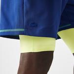 Lacoste SPORT Erkek Regular Fit Baskılı Lacivert Şort